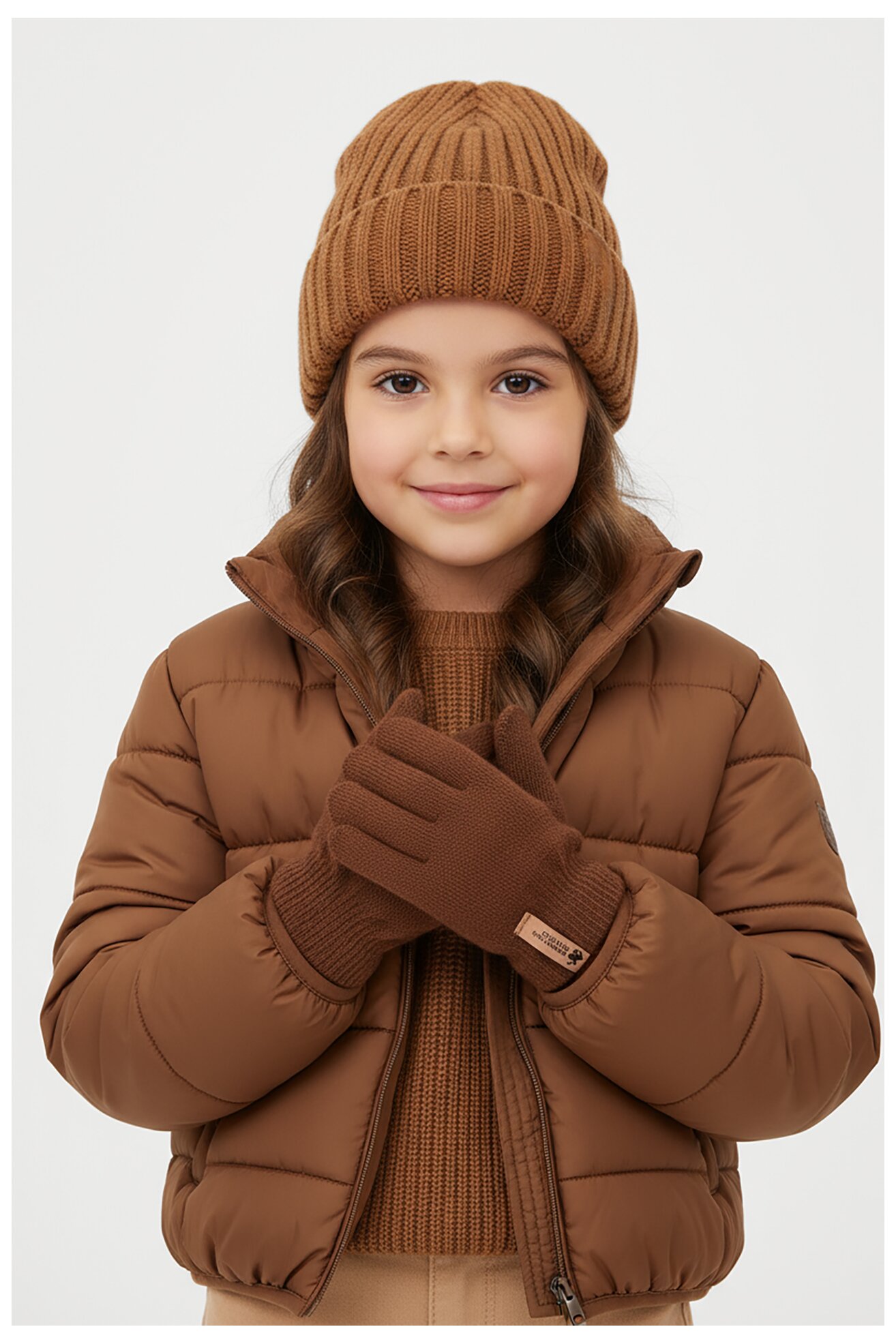 Рукавички Дитячі Beverly Hills Polo Club CEO-ACCCS-BHPC-03(3-PACK) КОРИЧНЕВИЙ