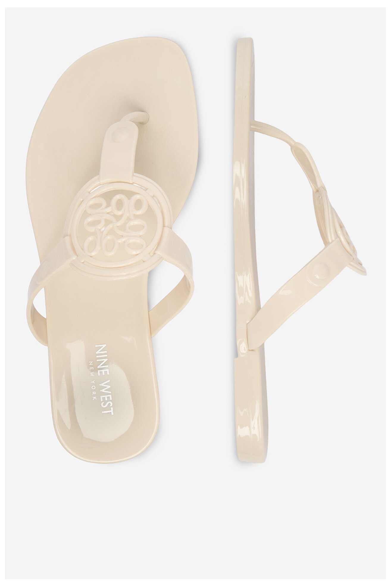 Klapki NINE WEST CEO-CT0906-1 Kremowy