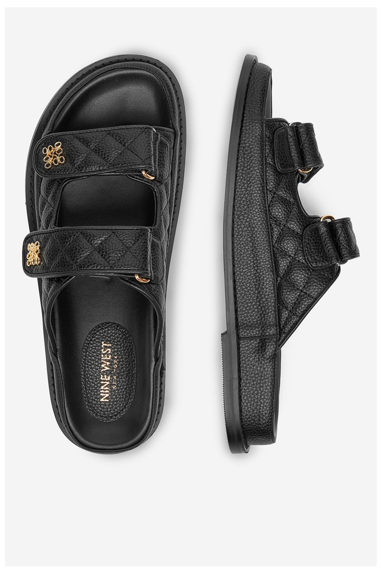 Șlapi NINE WEST V1557-713-1 NEGRU