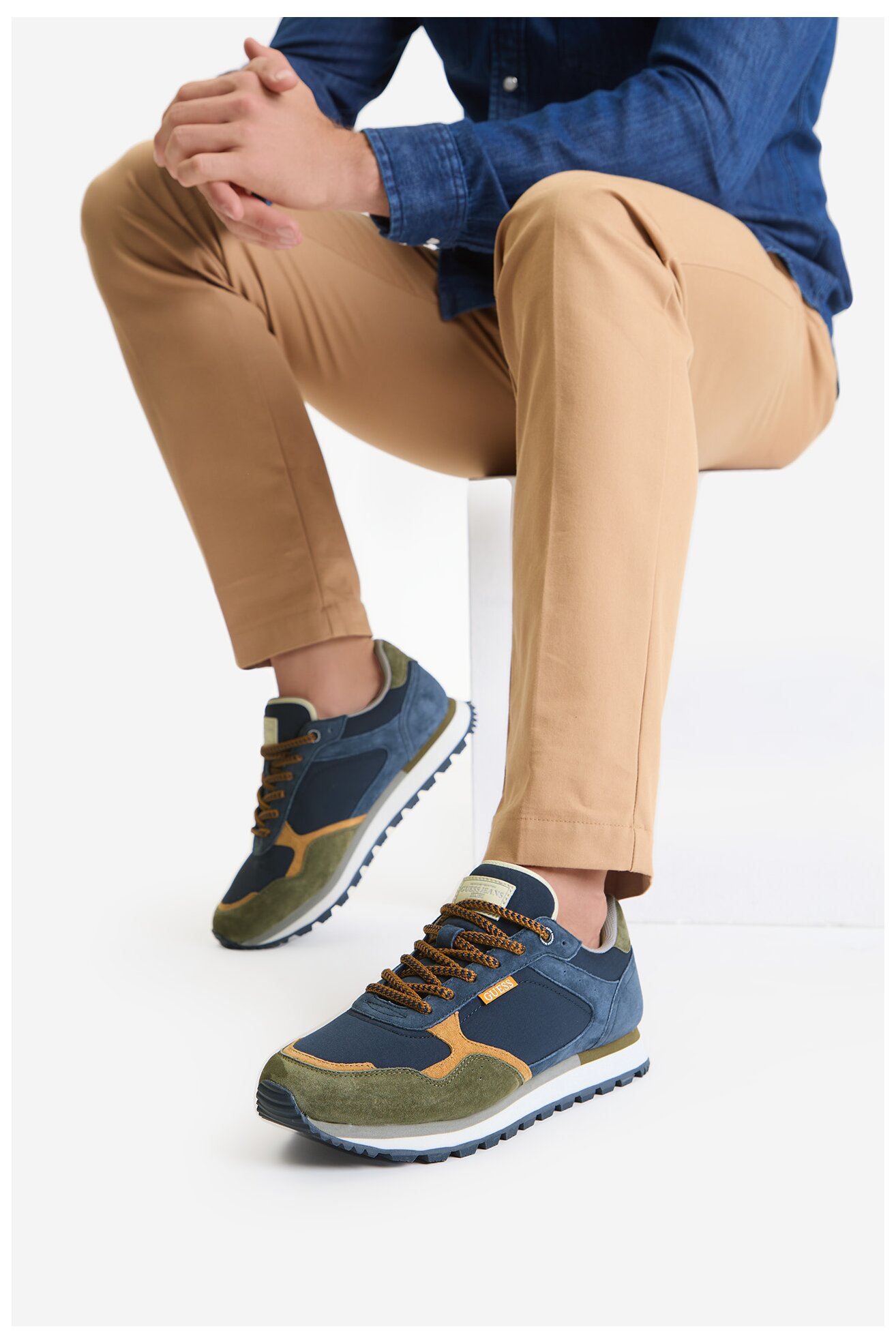 Sneakers GUESS JEANS CWBEO-ETIENNE-01 Granatowy