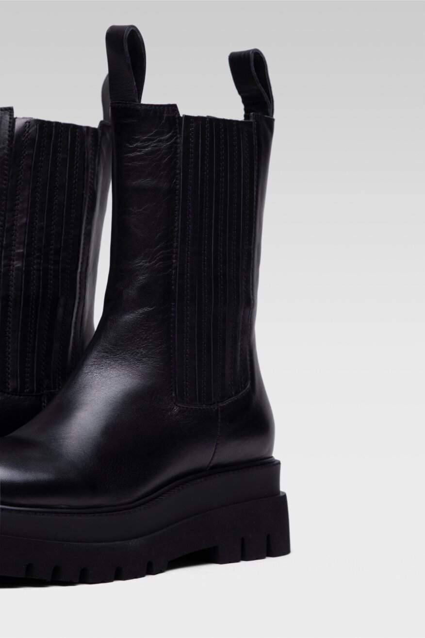 
                Gino Rossi - Skórzane botki czarne - 5903698958682