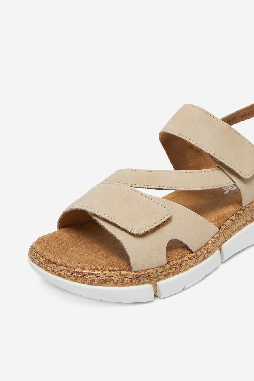 Rieker - Sandały na koturnie - 2230078412285