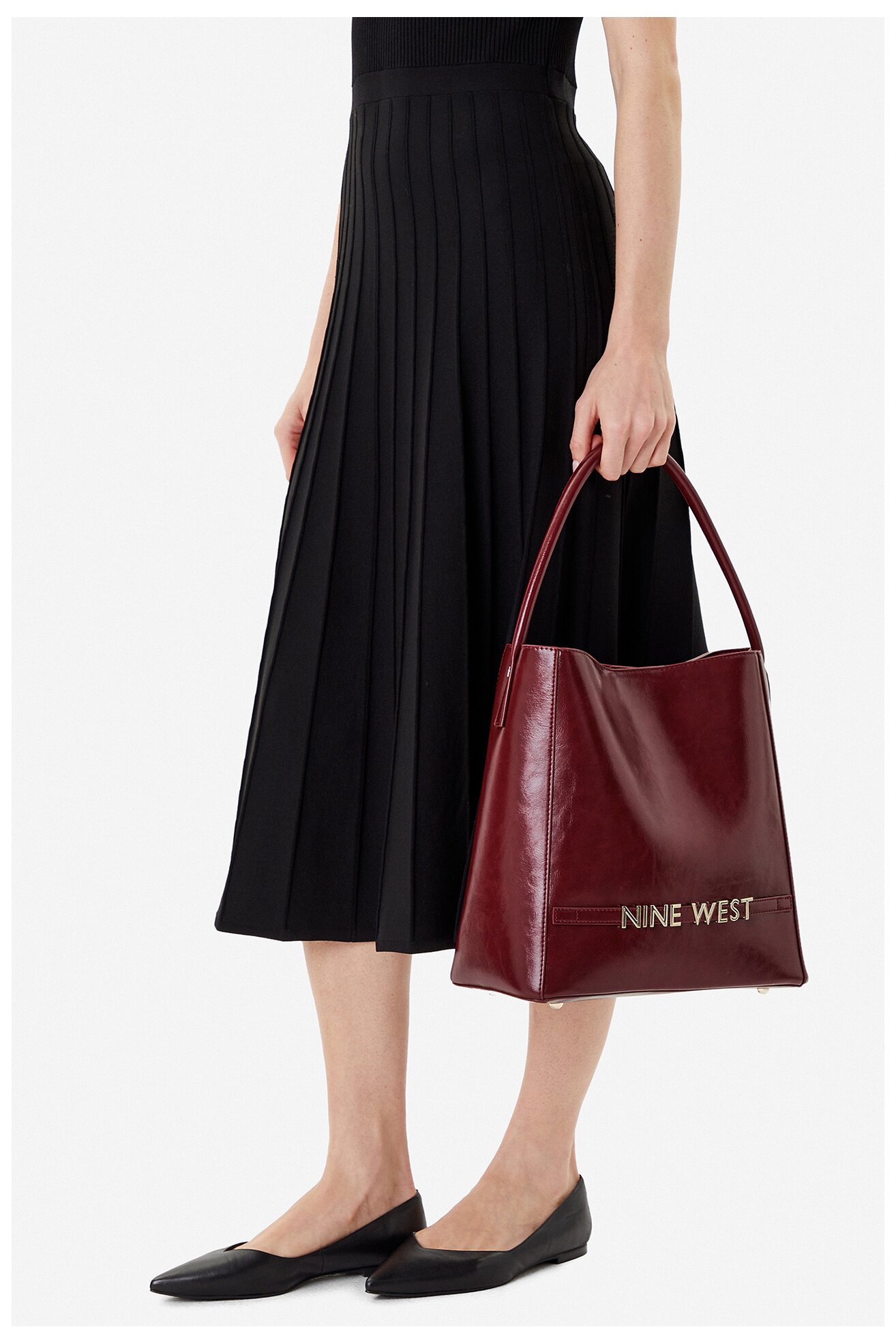 Дамска чанта NINE WEST CEO-UTAH-LDA8011 ТЪМНОЧЕРВЕН