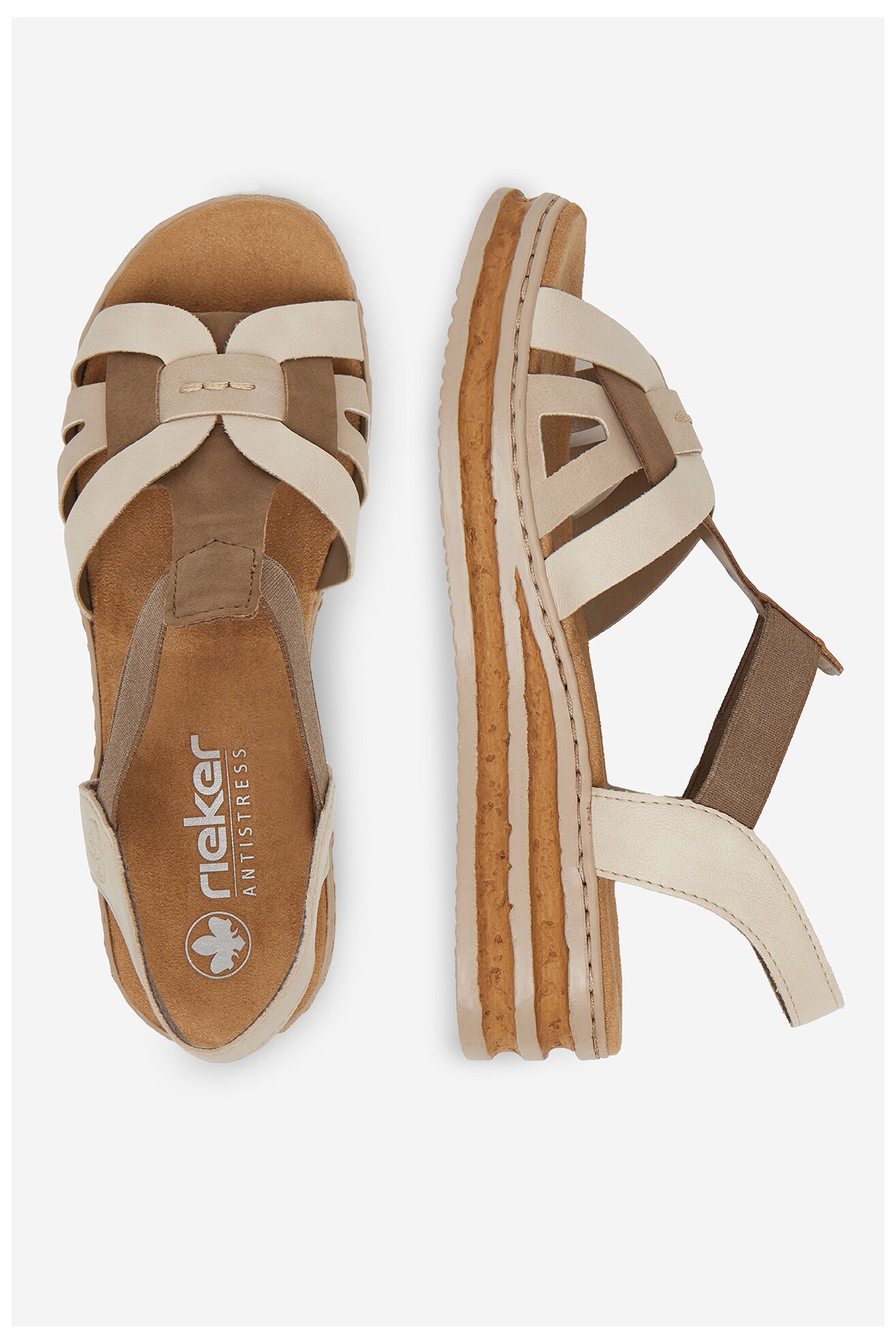 Сандали Rieker 62918-62 СЛОНОВА КОСТ