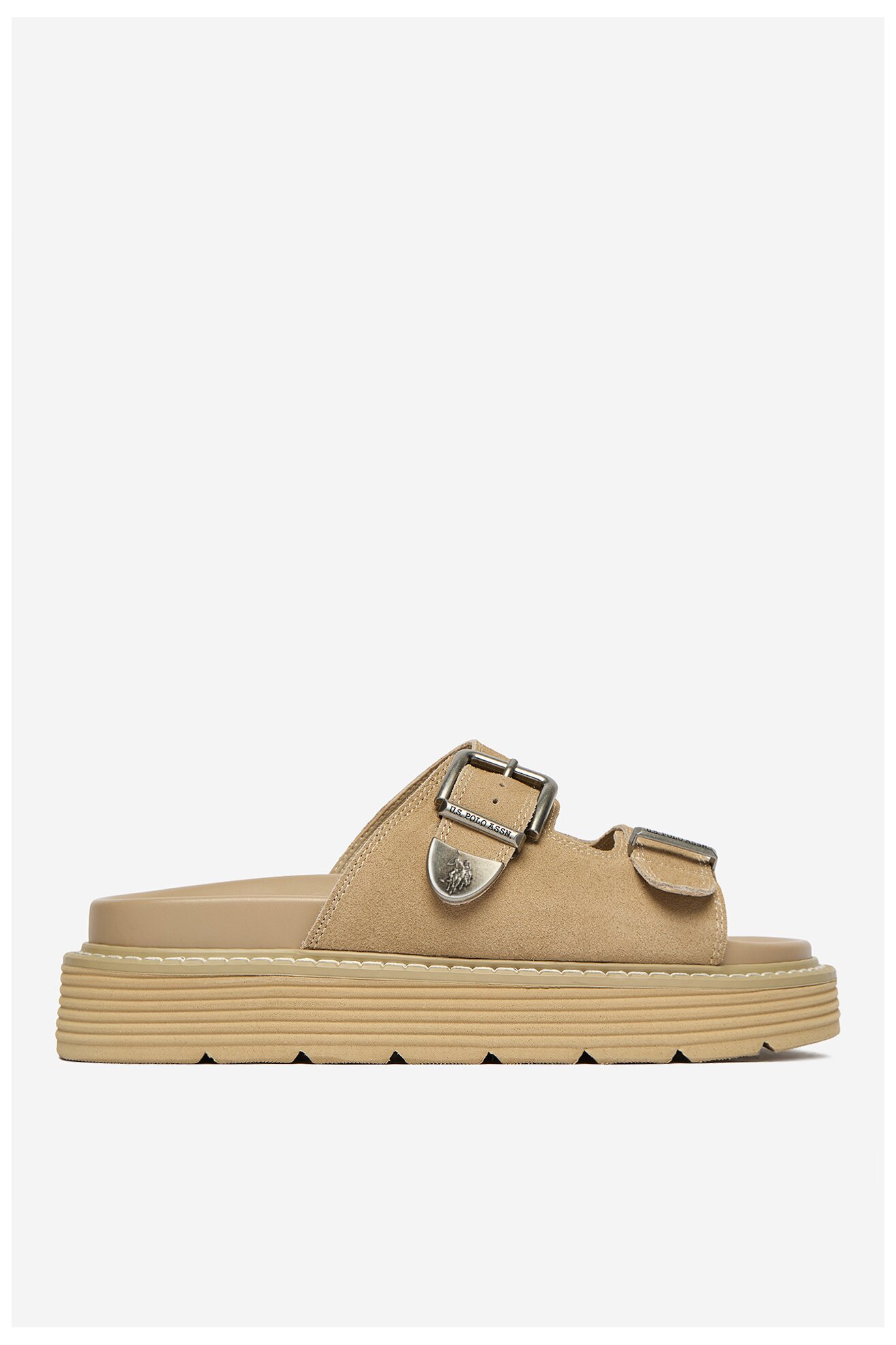 Klapki U.S. POLO ASSN. EO-TANIA001W/6S1 Beżowy