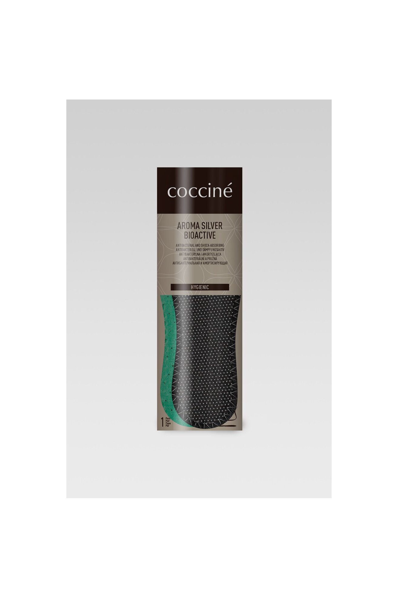 Tălpici Coccine COCCINE AROMA-SILVER BIOACTIVE WKŁADKA 45-46, COCCINE AROMA-SILVER BIOACTIVE WKŁADKA 37-38, COCCINE AROMA-SILVER BIOACTIVE WKŁADKA 43-44AZ NEGRU
