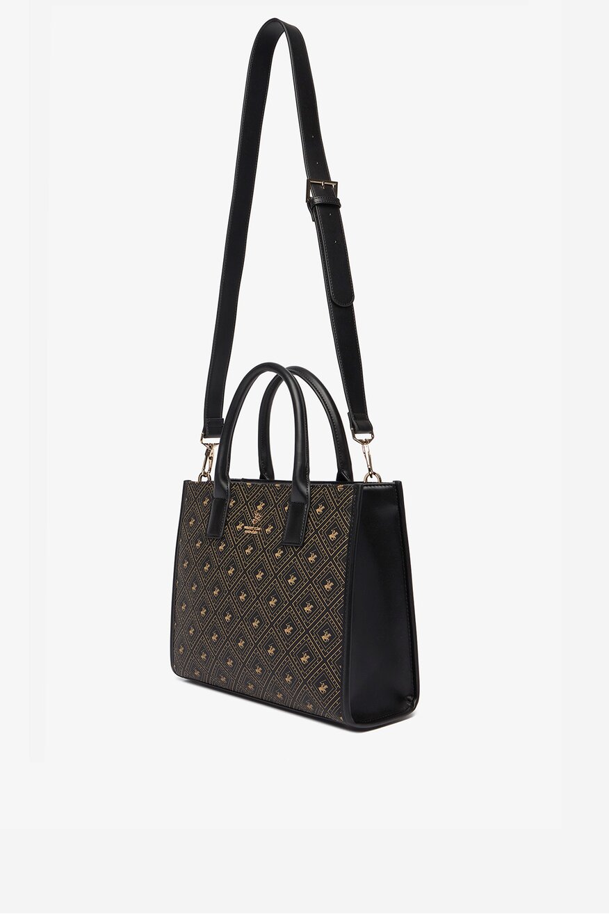 Дамска чанта Beverly Hills Polo Club ЧЕРЕН - 5906751618974