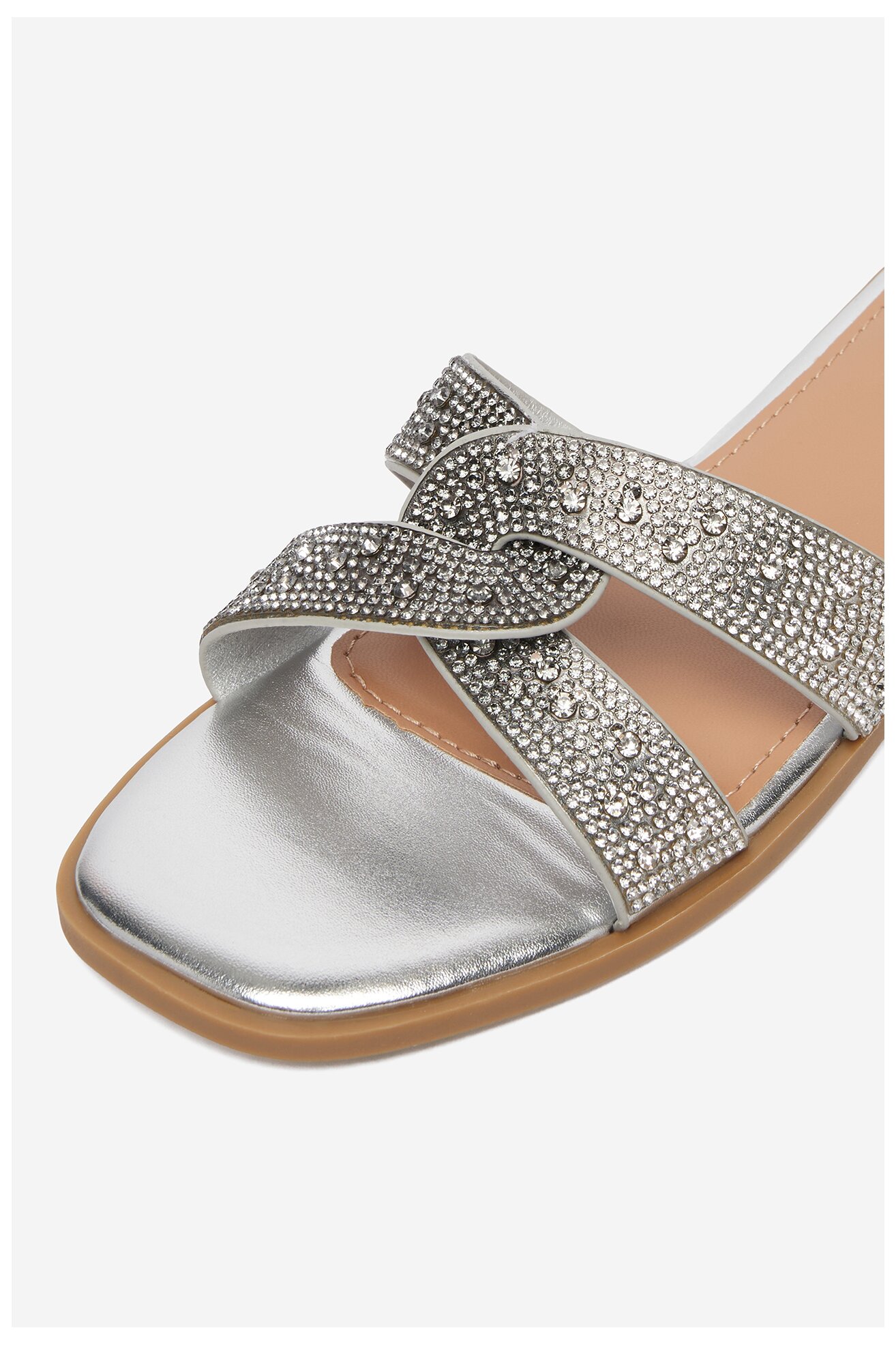 Klapki Jenny CEO-WSS21726-01 Srebrny