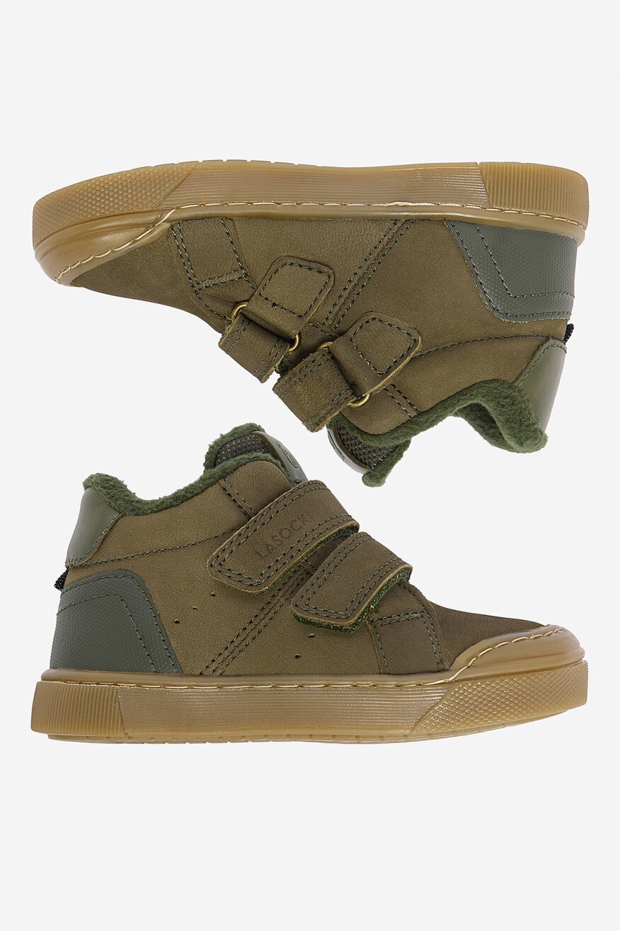 Šněrovací vyšší obuv Lasocki Kids KHAKI - 5906751213216
