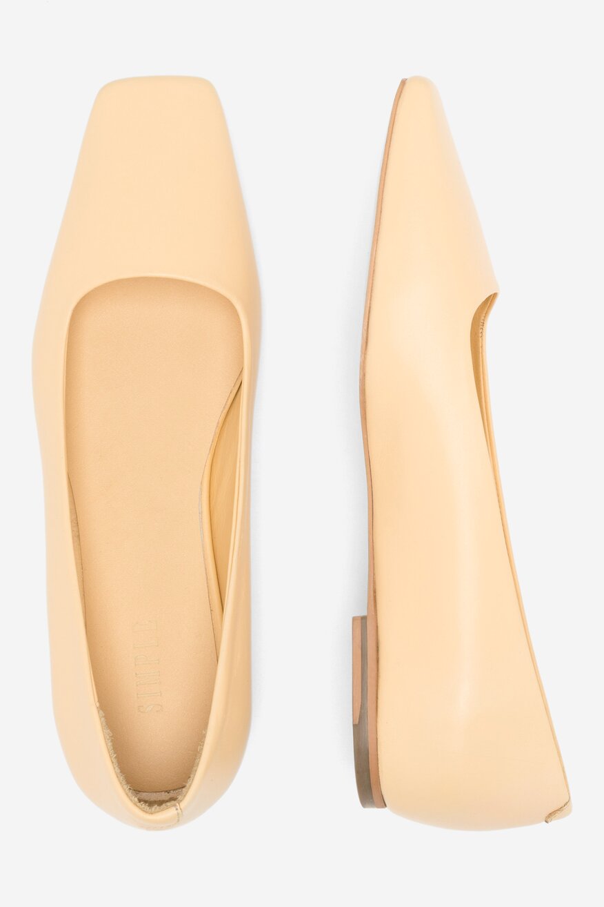 SIMPLE - Skórzane baleriny - 5904862753225