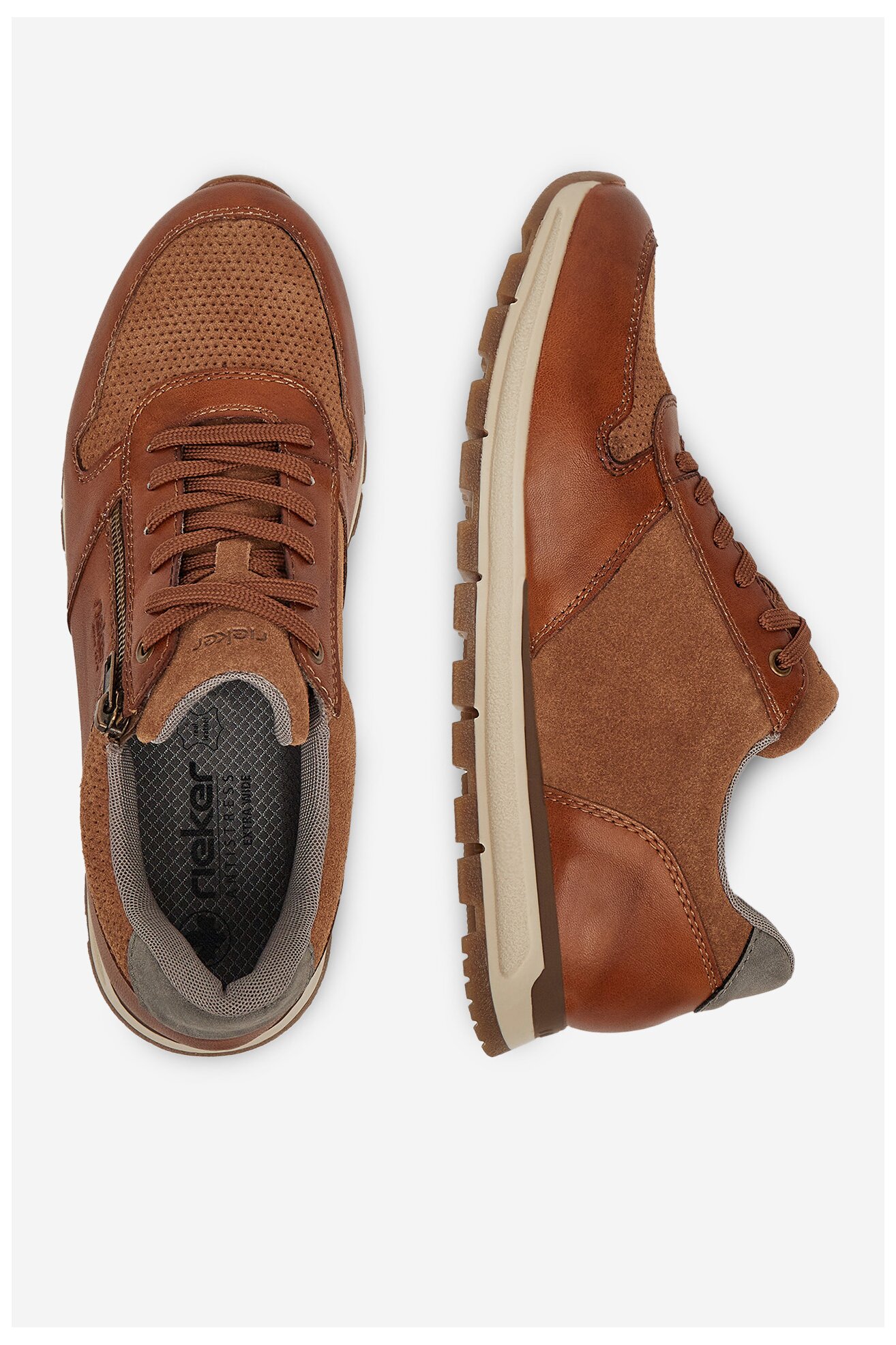 Półbuty Rieker B0505-24 Brązowy