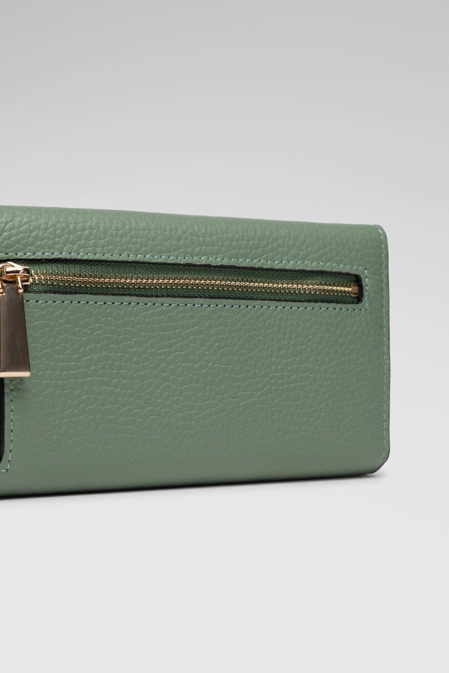 
                Gino Rossi - Duży portfel damski skórzany zielony - 5903698572451