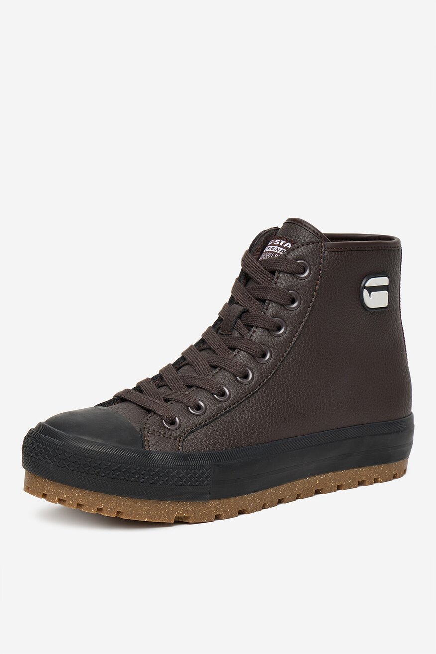 G-STAR RAW - Trampki skórzane ocieplane - 5906751364987