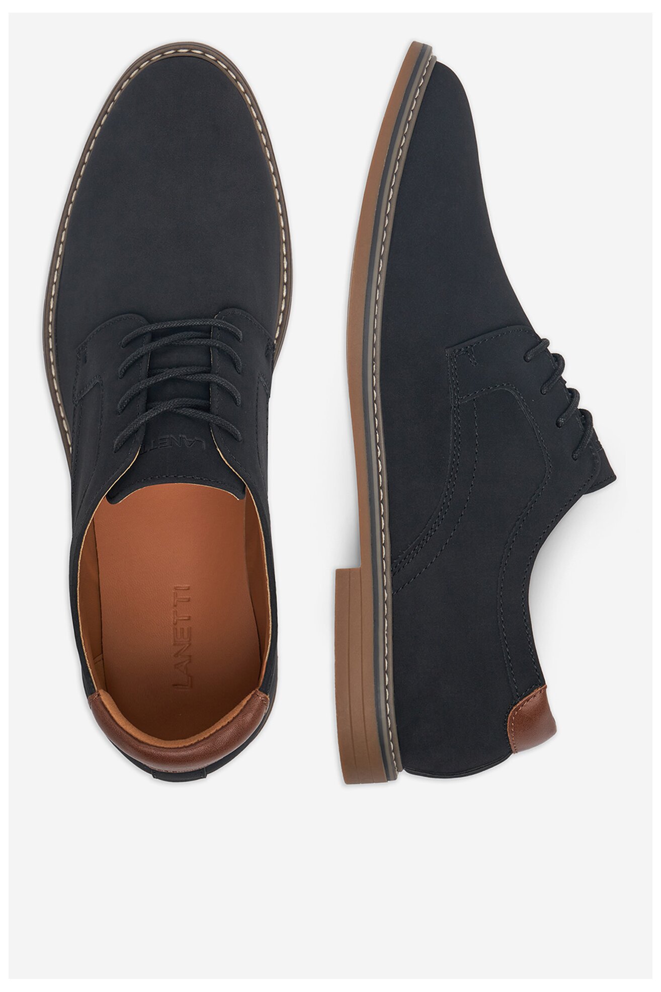 Половинки обувки Lanetti 124AM0206 ЧЕРЕН