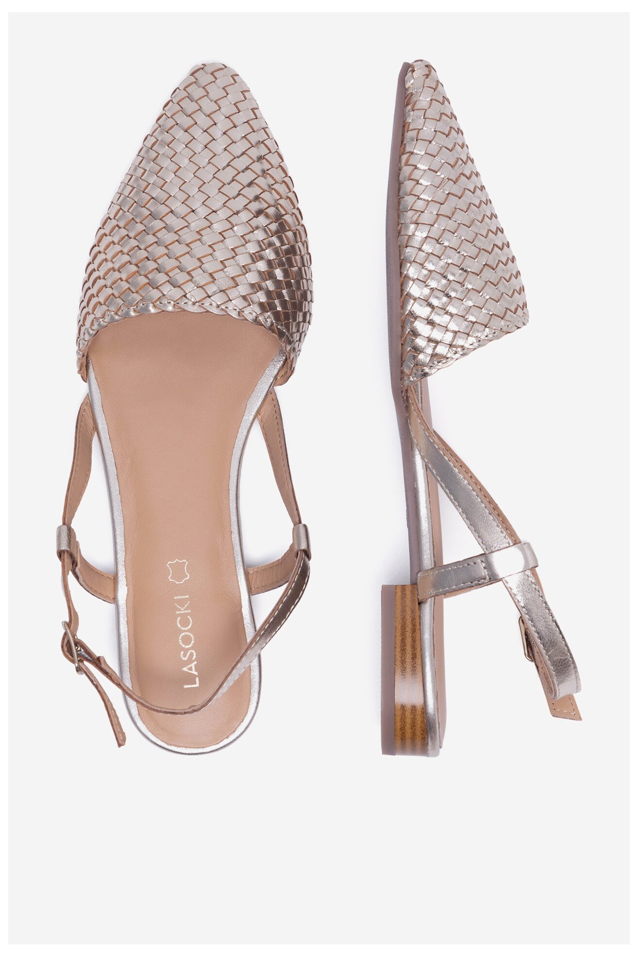 Baleriny Lasocki MADALIA WI29-CHR06 Złoty