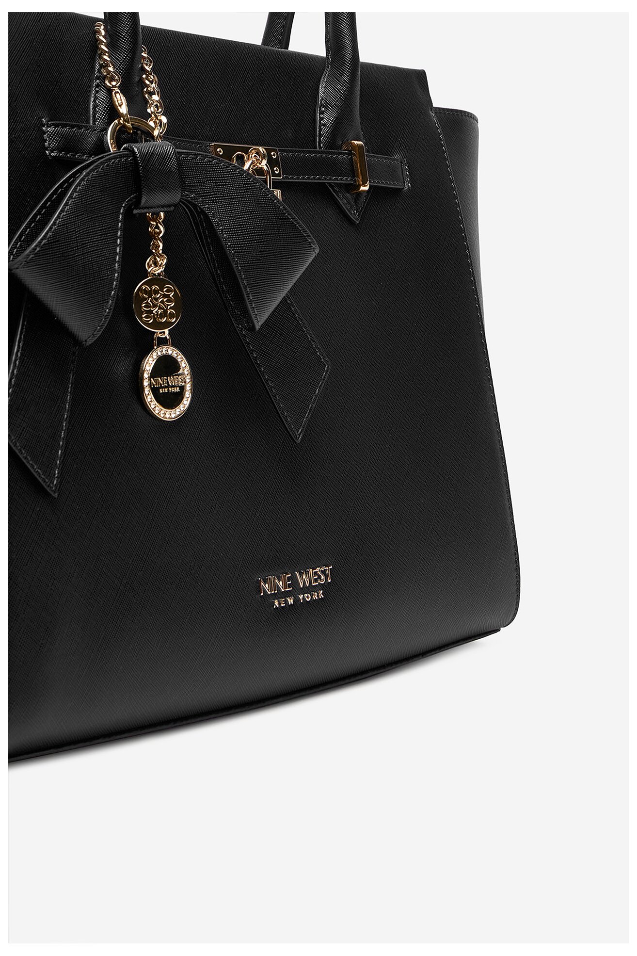 Kézitáska NINE WEST CEO-CHELSEA-CHARM-III-LX10186 FEKETE