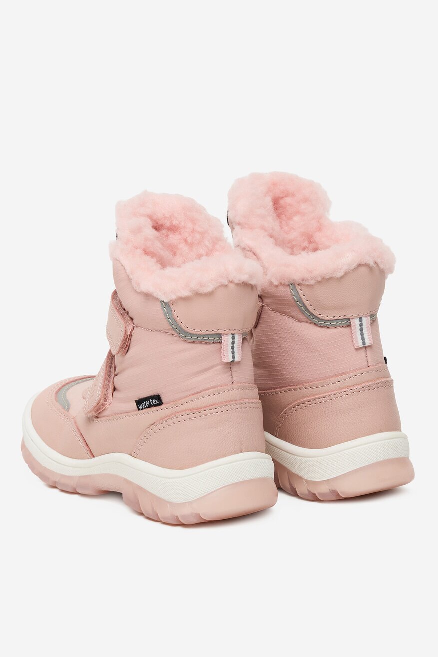 
                Lasocki Kids - Trzewiki skórzane ocieplane - 5906751259818