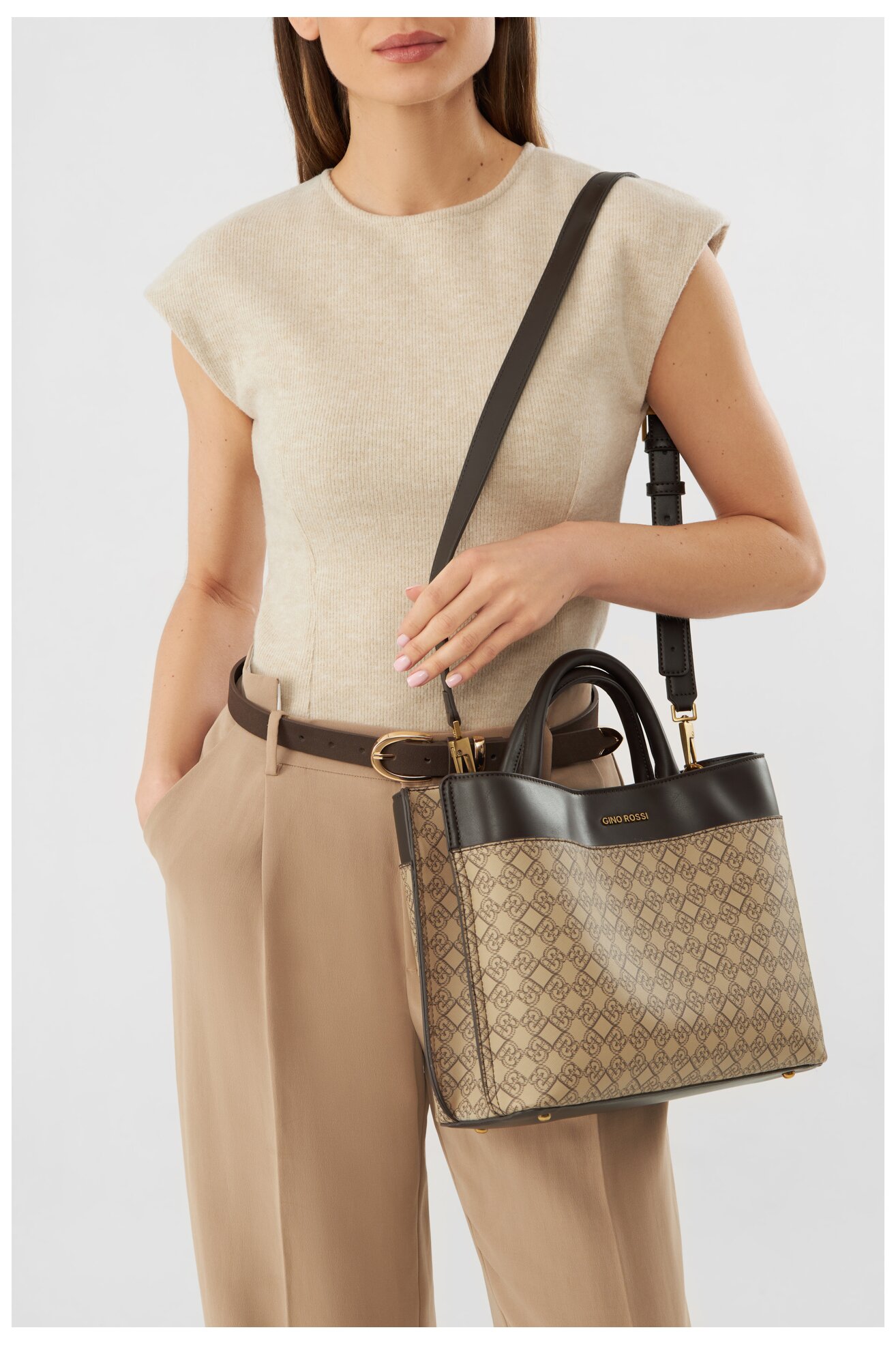 Torebka Gino Rossi TYLO-0290 Beżowy