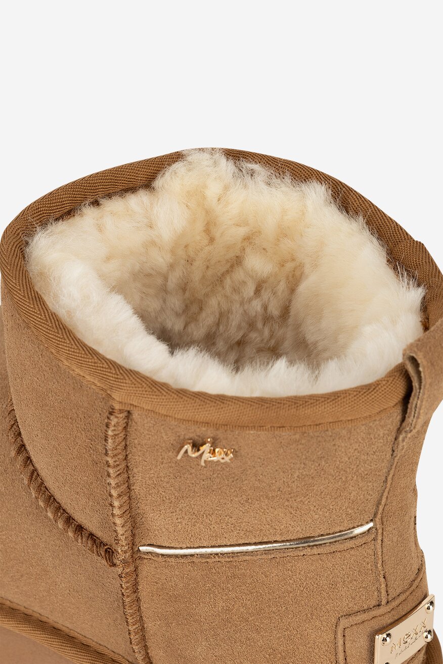 Mexx - Śniegowce zamszowe ocieplane - 5905588940456