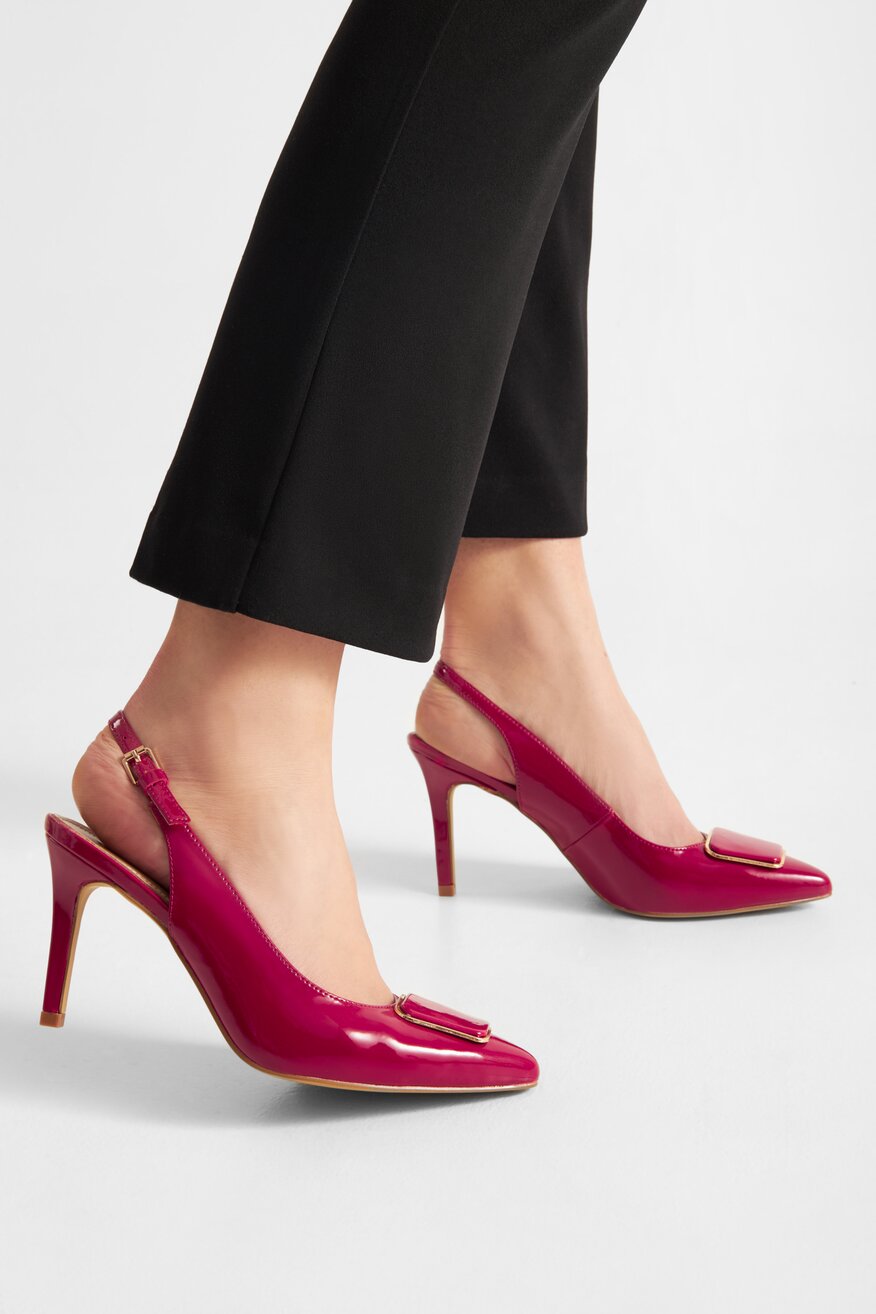 
                Lasocki - Czółenka skórzane lakierowane - 5905588302315