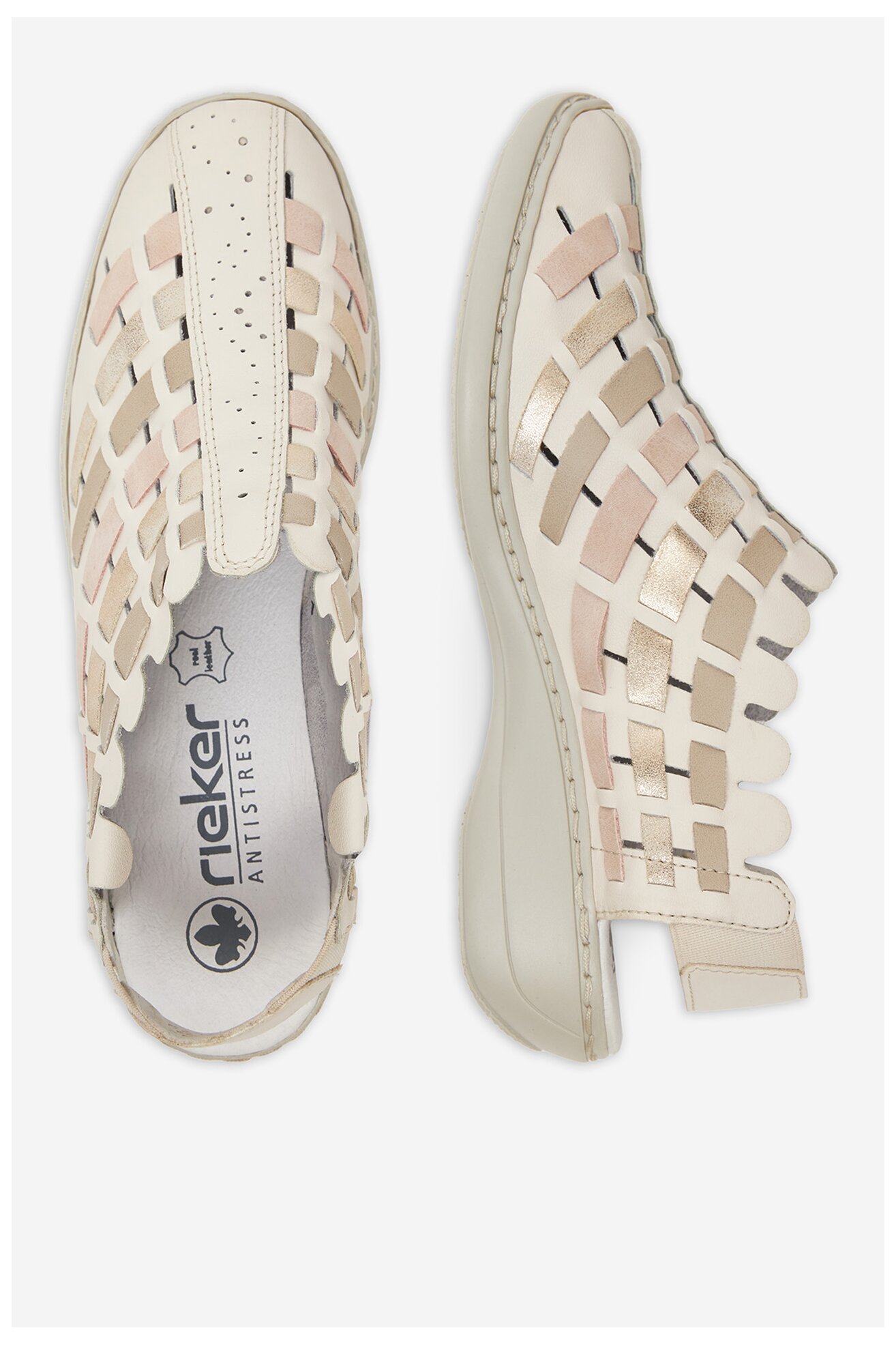 Sandały Rieker 413V8-60 Ivory