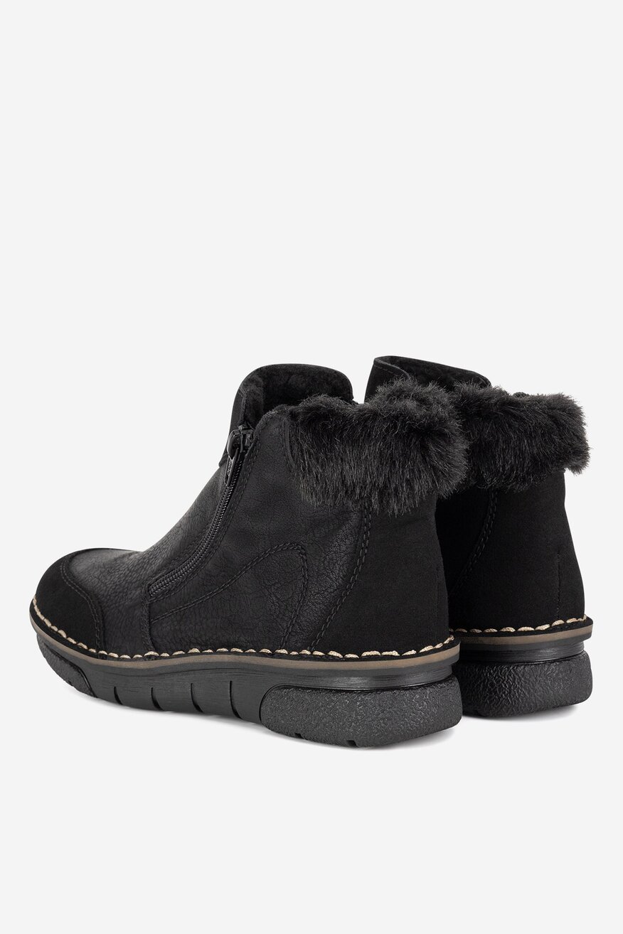 Ghete Rieker NEGRU - 2230068904424