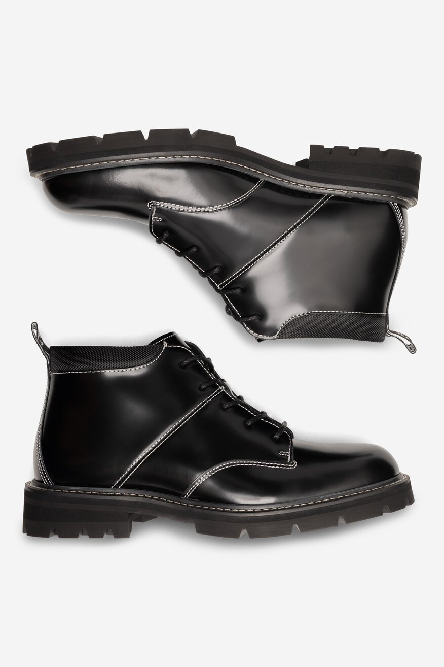 Badura - Skórzane trzewiki - 5905588176701