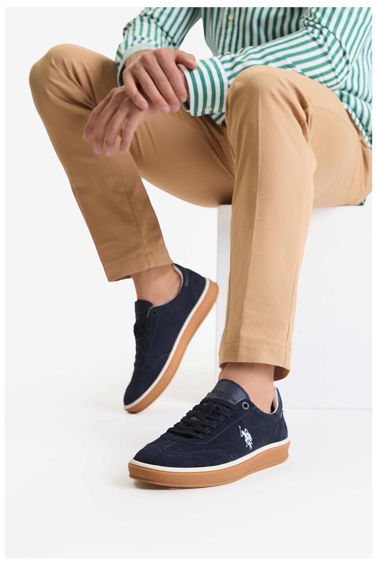 Sneakers U.S. POLO ASSN. EO-EVAN001M/6S1 Granatowy