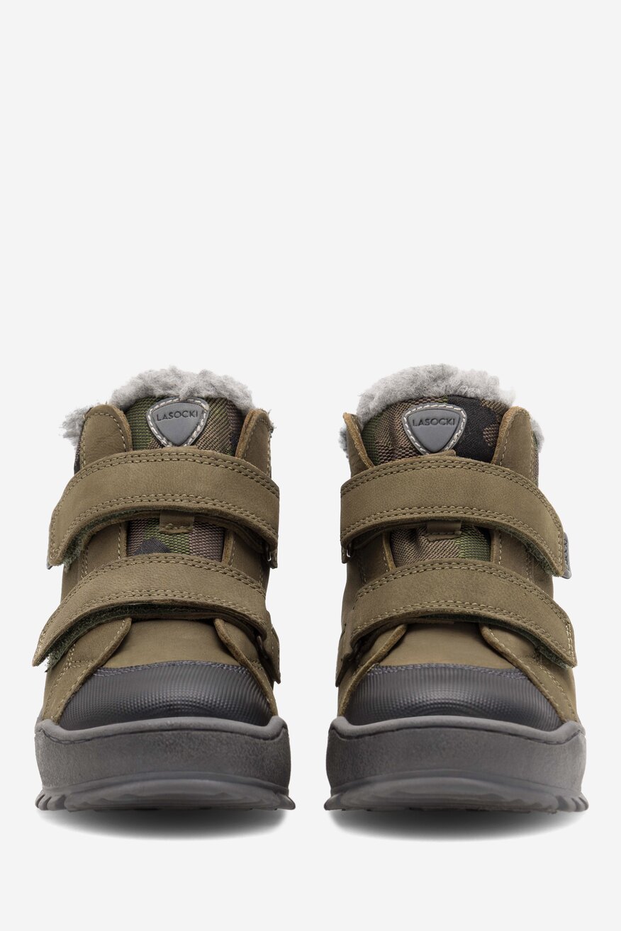 Lasocki Kids - Trzewiki skórzane ocieplane - 5904862933177