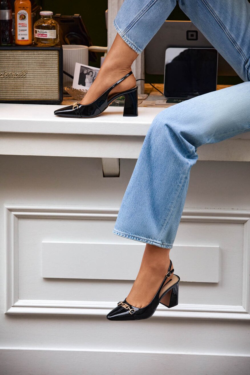 Pantofi cu toc NINE WEST NEGRU - 5906751031445