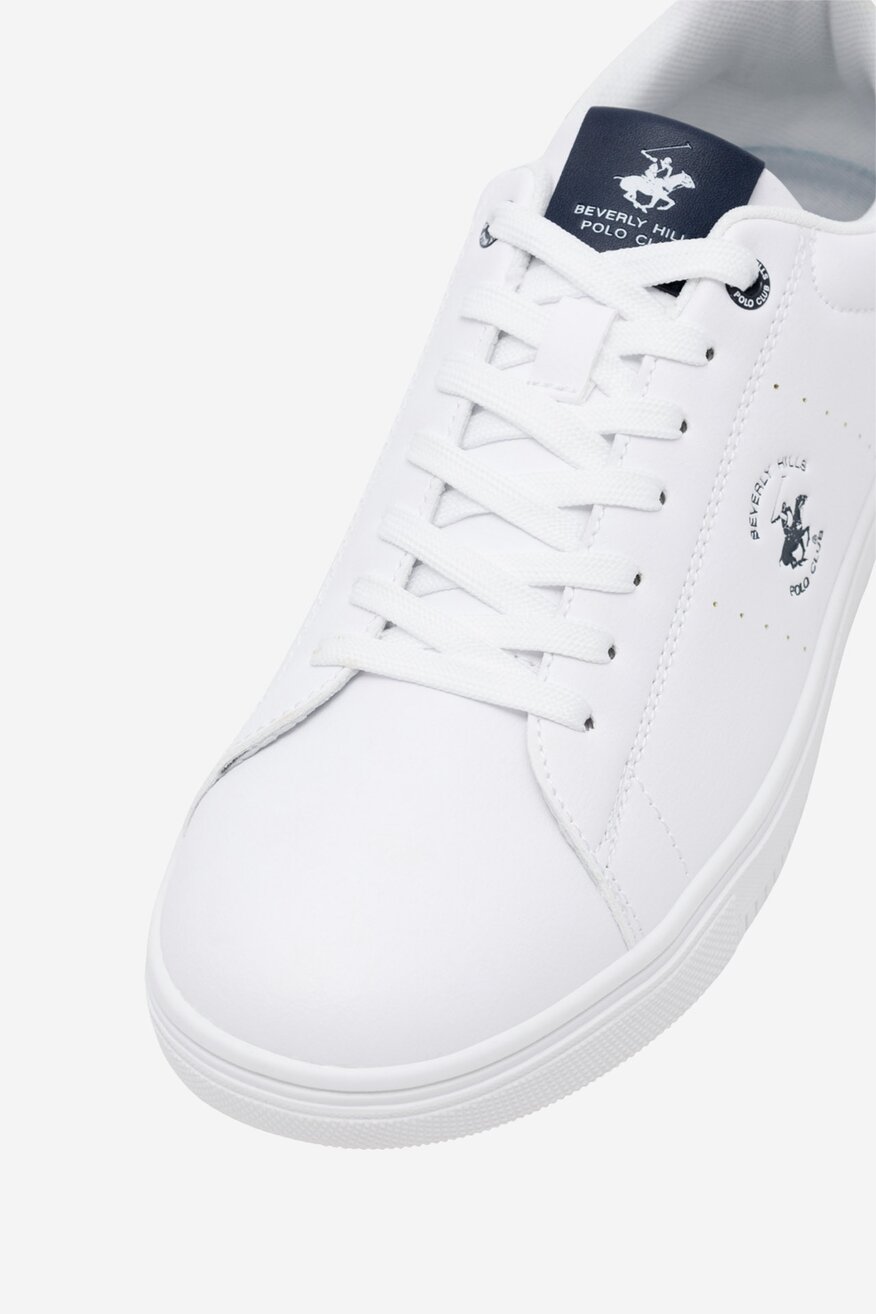 Sneakerși Beverly Hills Polo Club ALB - 5905588426486