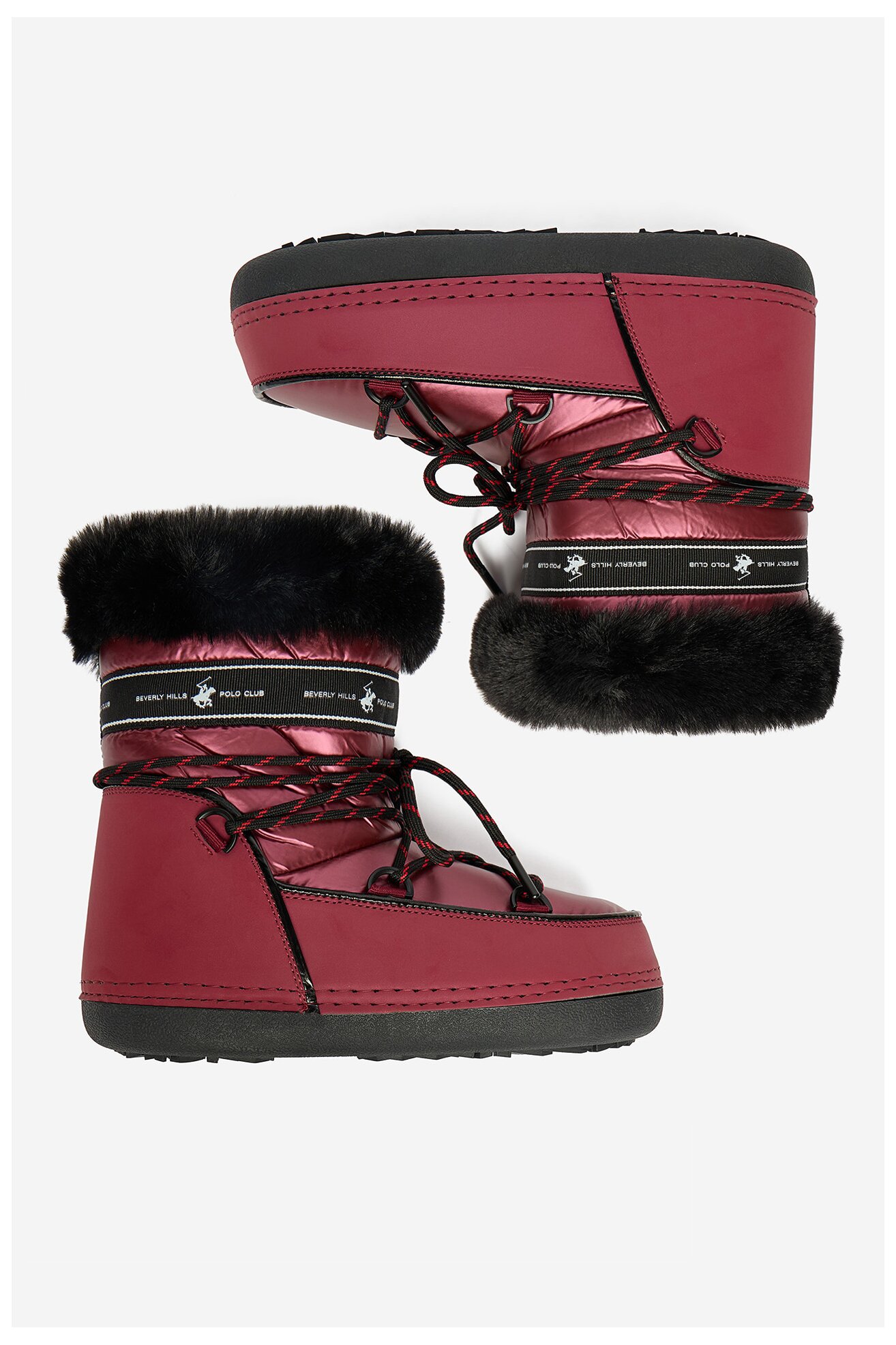 Botki Beverly Hills Polo Club GH-9094 Bordowy