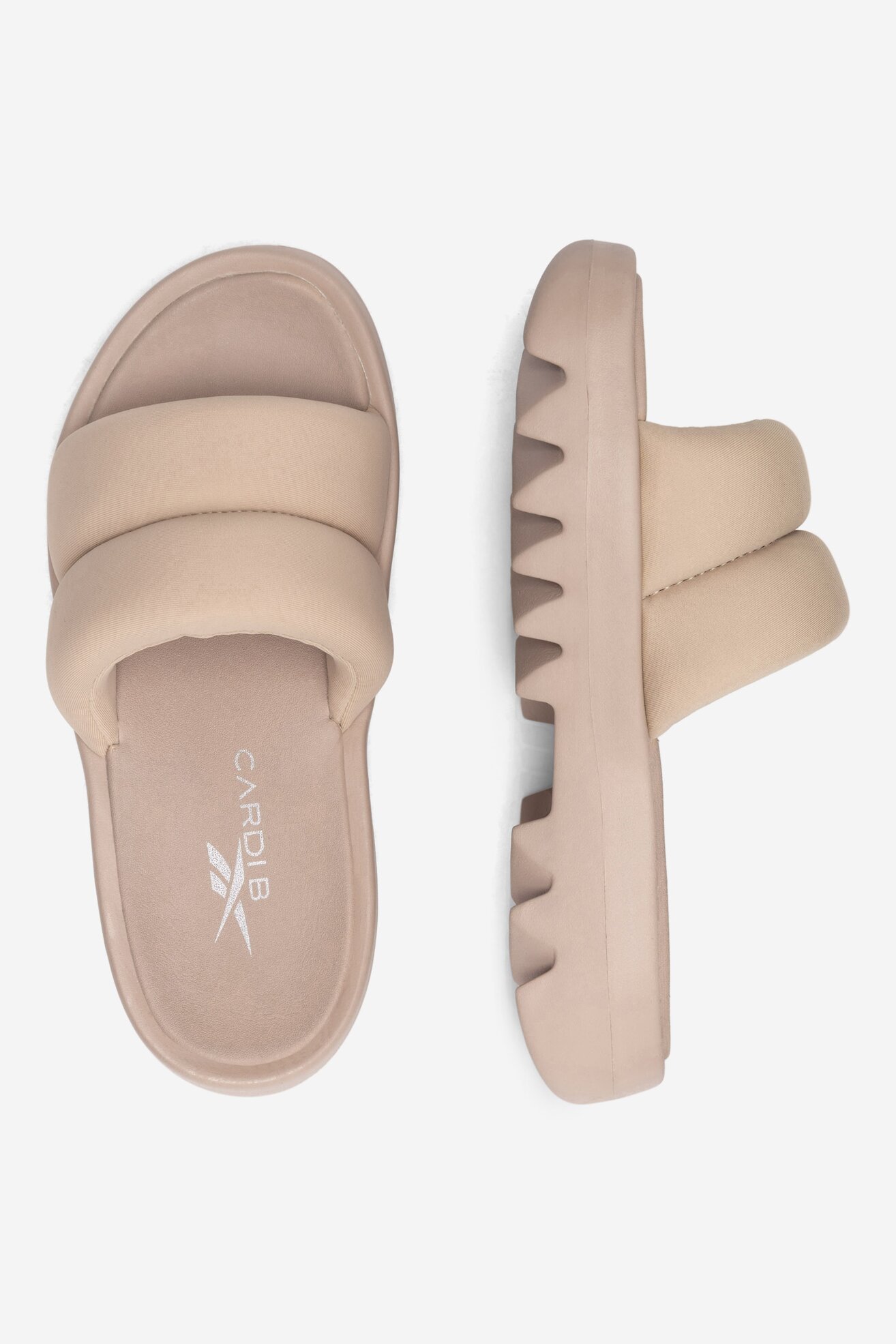 Klapki Reebok CARDI SLIDE HP2216 Beżowy