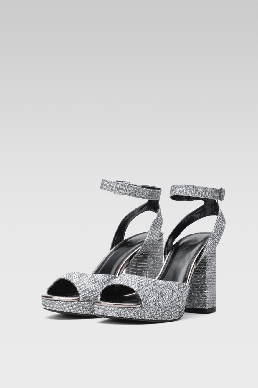 
                Jenny Fairy - Sandały srebrne - 5904862407319