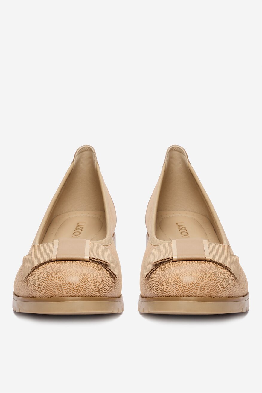 Lasocki - Baleriny skórzane - 5906751666357