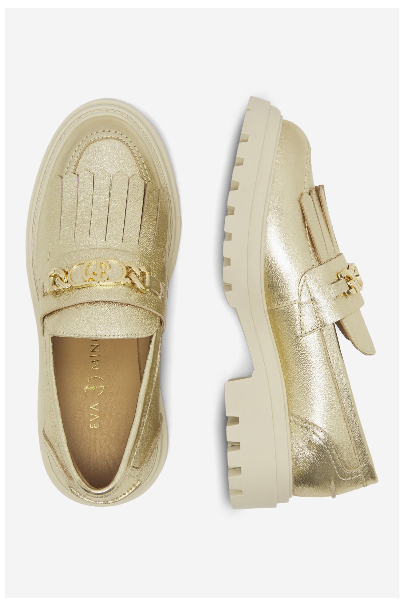 Мокасини EVA MINGE ANGE-1018 ЗОЛОТИЙ