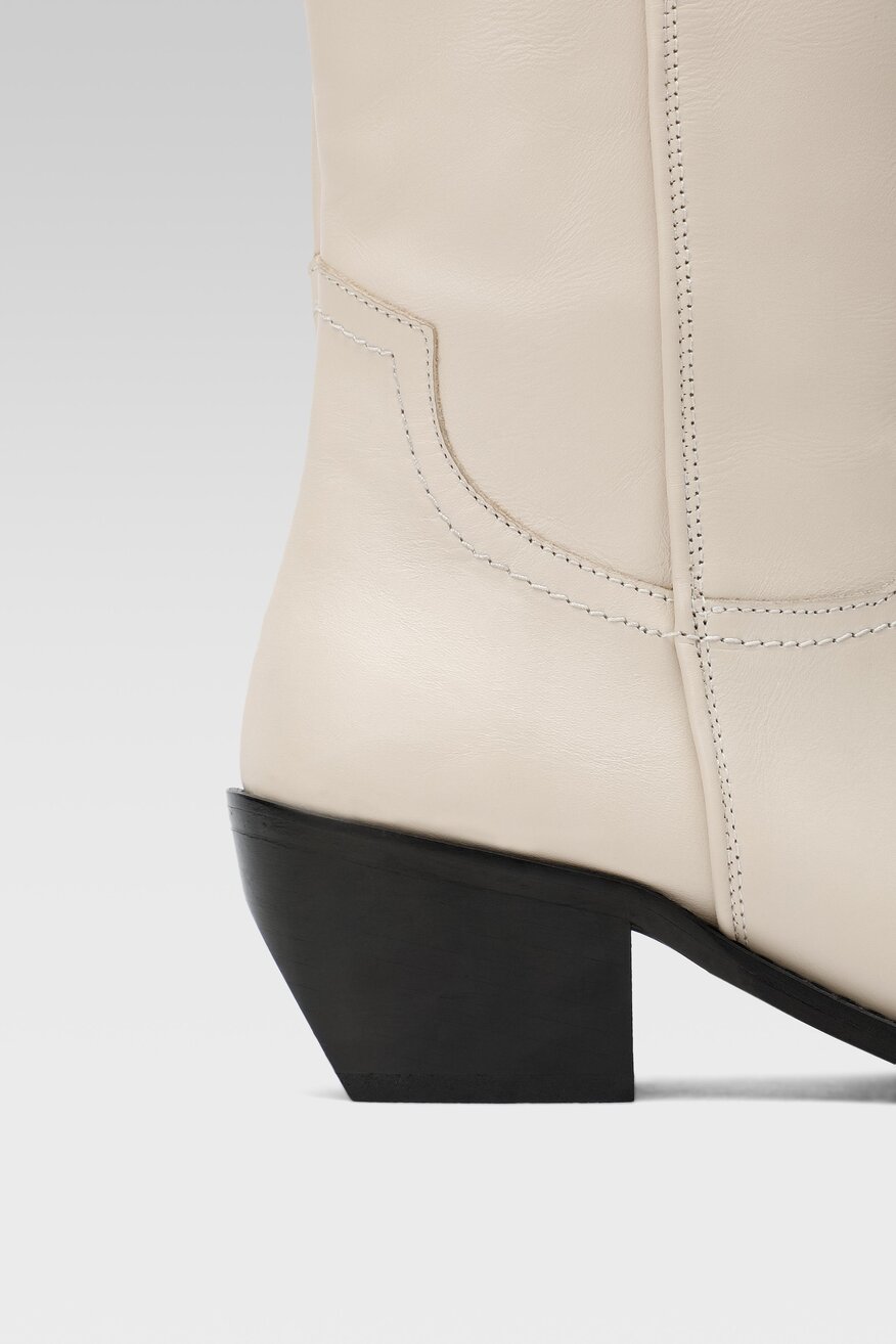 SIMPLE - Kozaki białe - 2230032346687