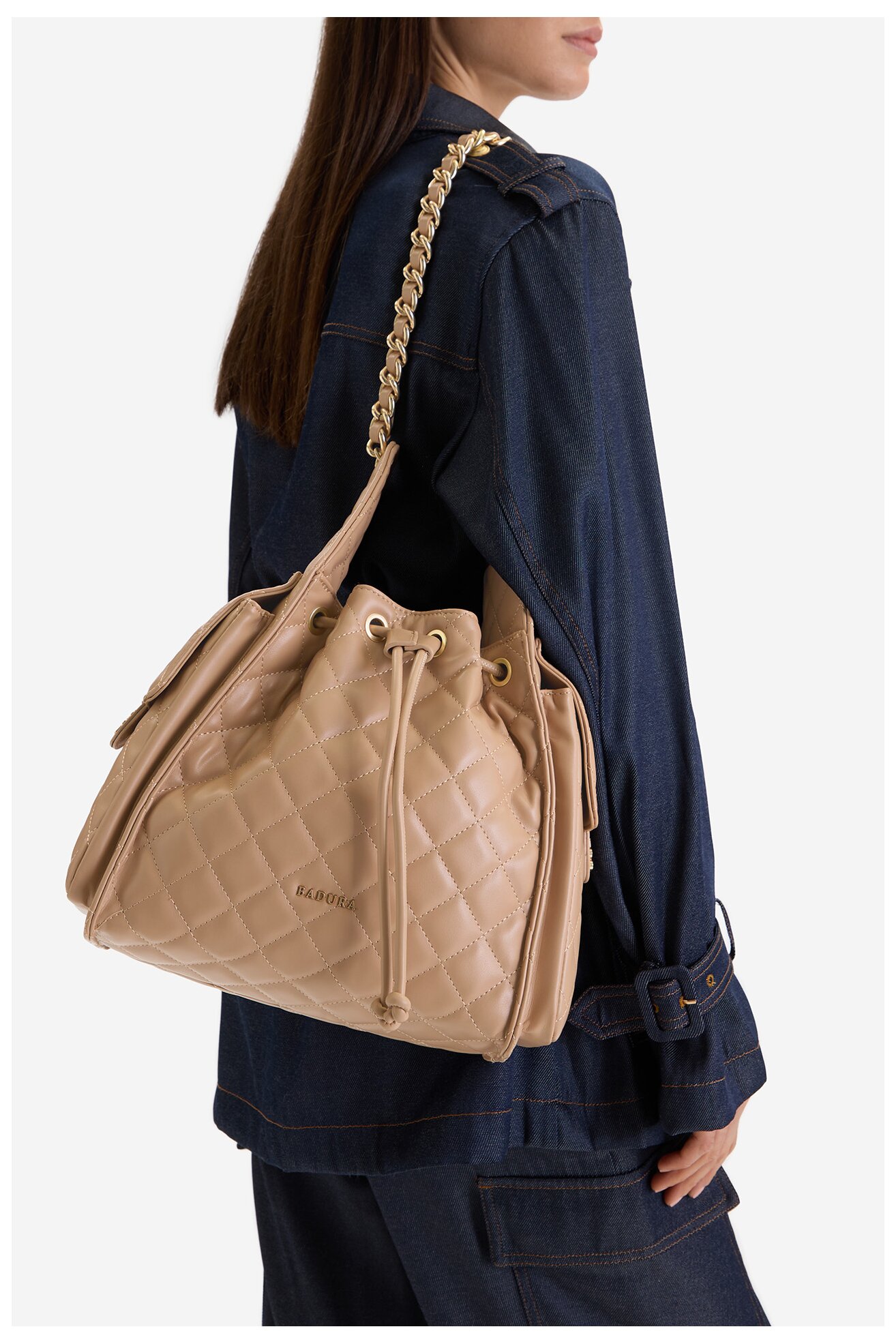 Сумка З Ремінцем Badura EO-HAIDI-RX8968 БЕЖЕВИЙ
