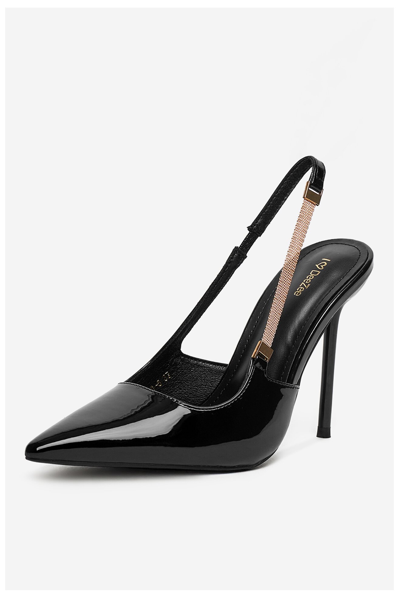 Lodičky DeeZee Q96229-5 ČERNÁ