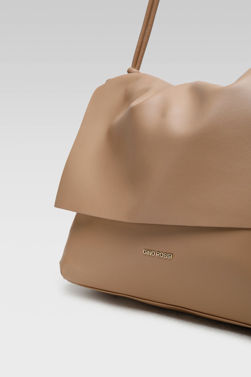 Gino Rossi - Torebka skórzana beżowa - 5904248531034