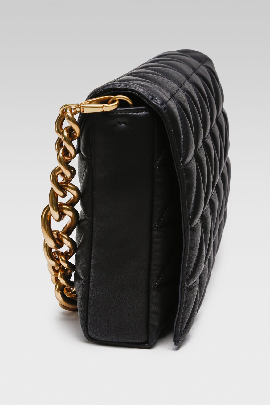 Badura - Skórzana torebka czarna - 5904248532505