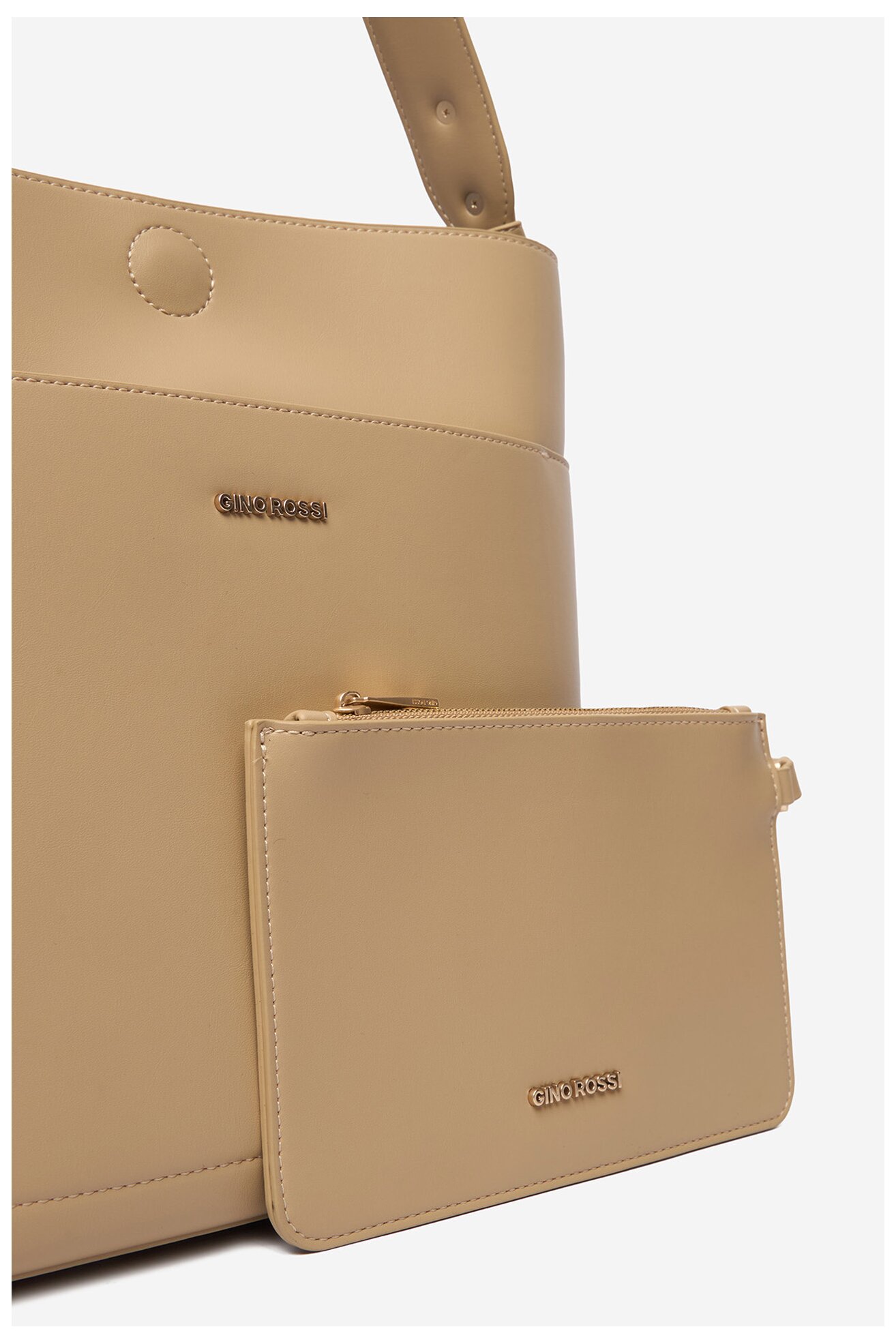 Сумка З Ремінцем Gino Rossi EO-LX20079 БЕЖЕВИЙ