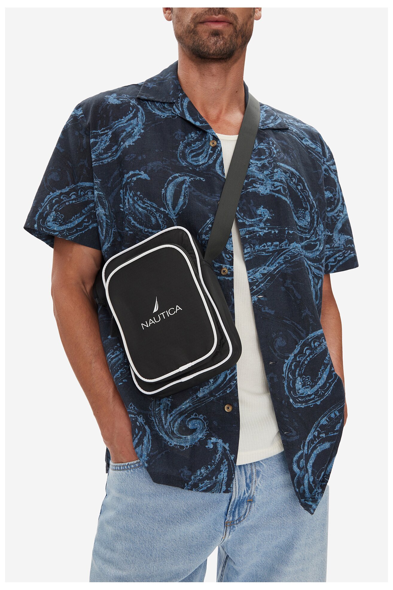 Férfi táska NAUTICA C-NTC-M-002-08 FEKETE