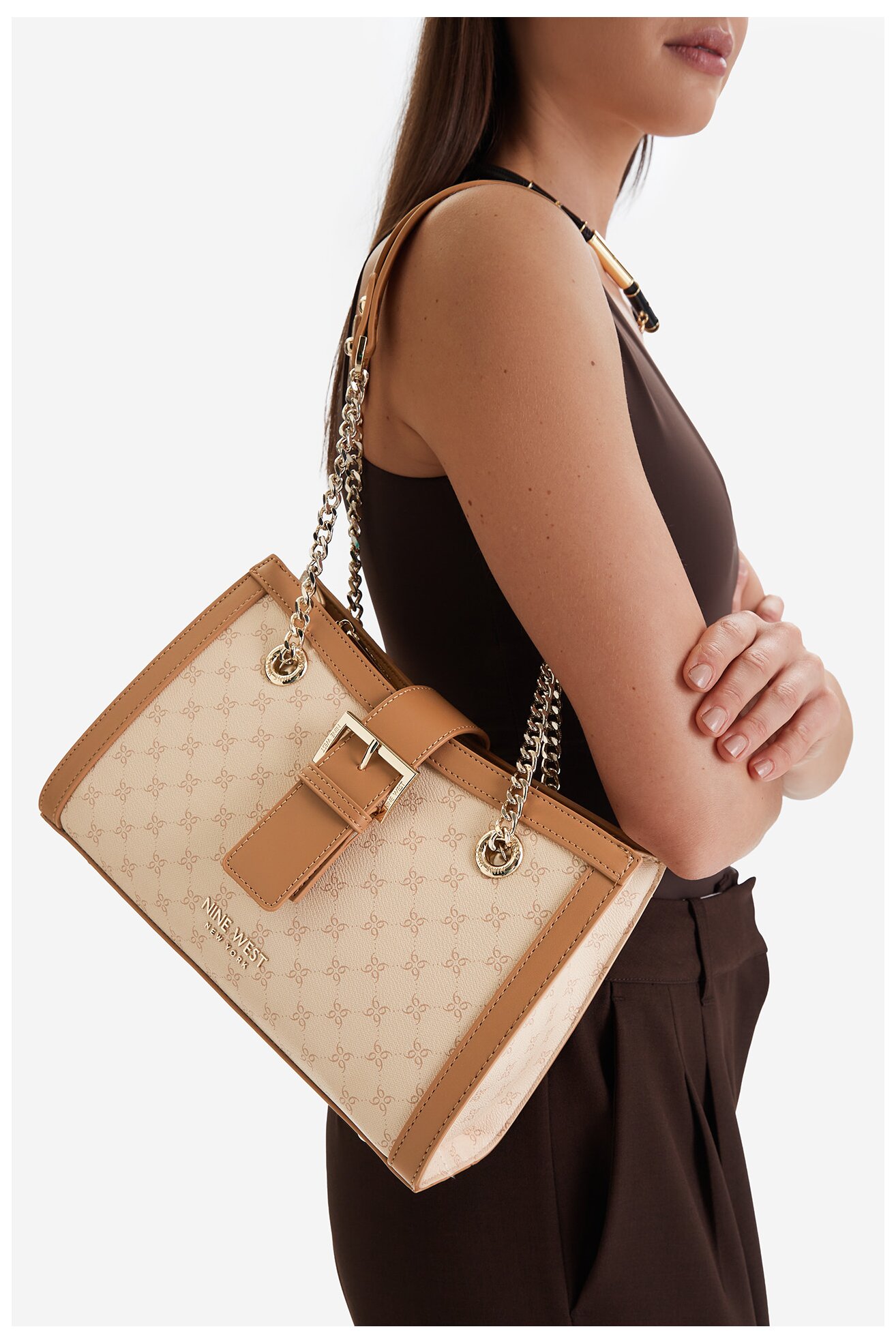 Дамска чанта NINE WEST CEO-Karna-KY217 БЕЖОВ