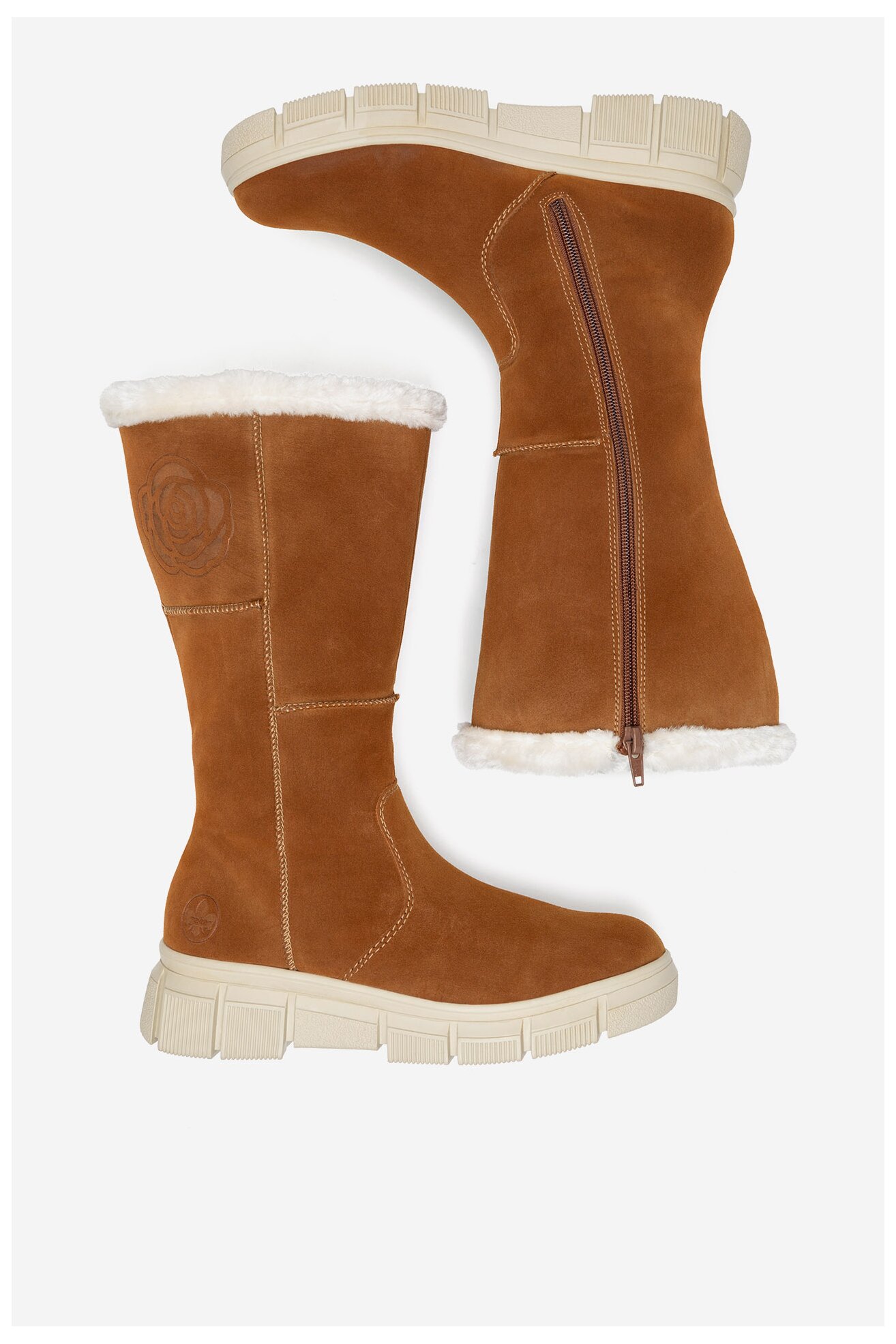 Kozaki Rieker X3455-24 Brązowy jasny