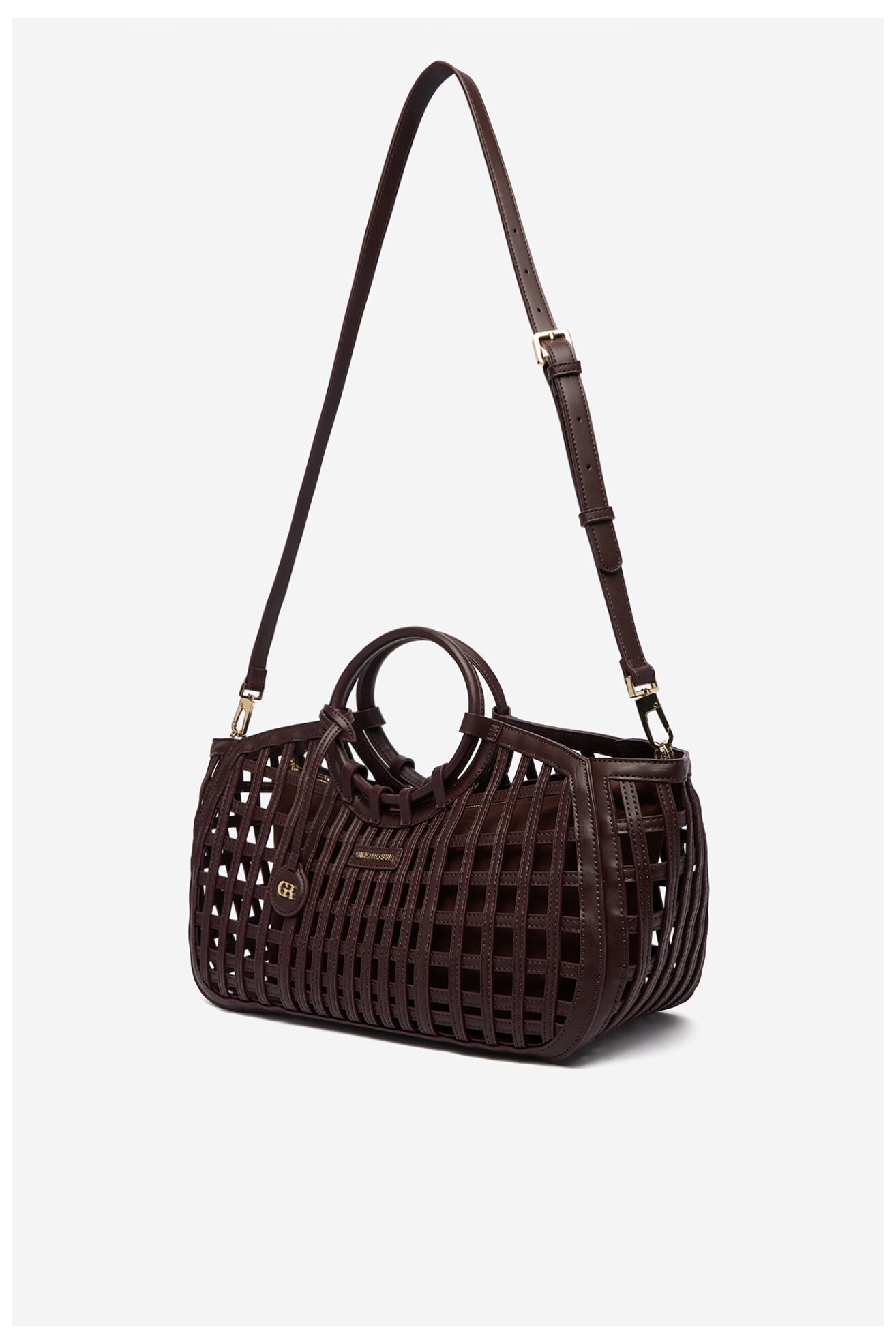 Сумка З Ремінцем Gino Rossi EO-LDA9109 ТЕМНО-КОРИЧНЕВИЙ