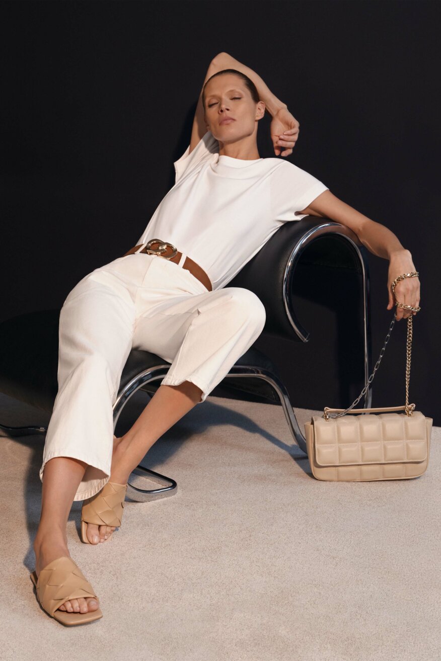 
                Gino Rossi - Torebka skórzana pikowana - 5903698365954