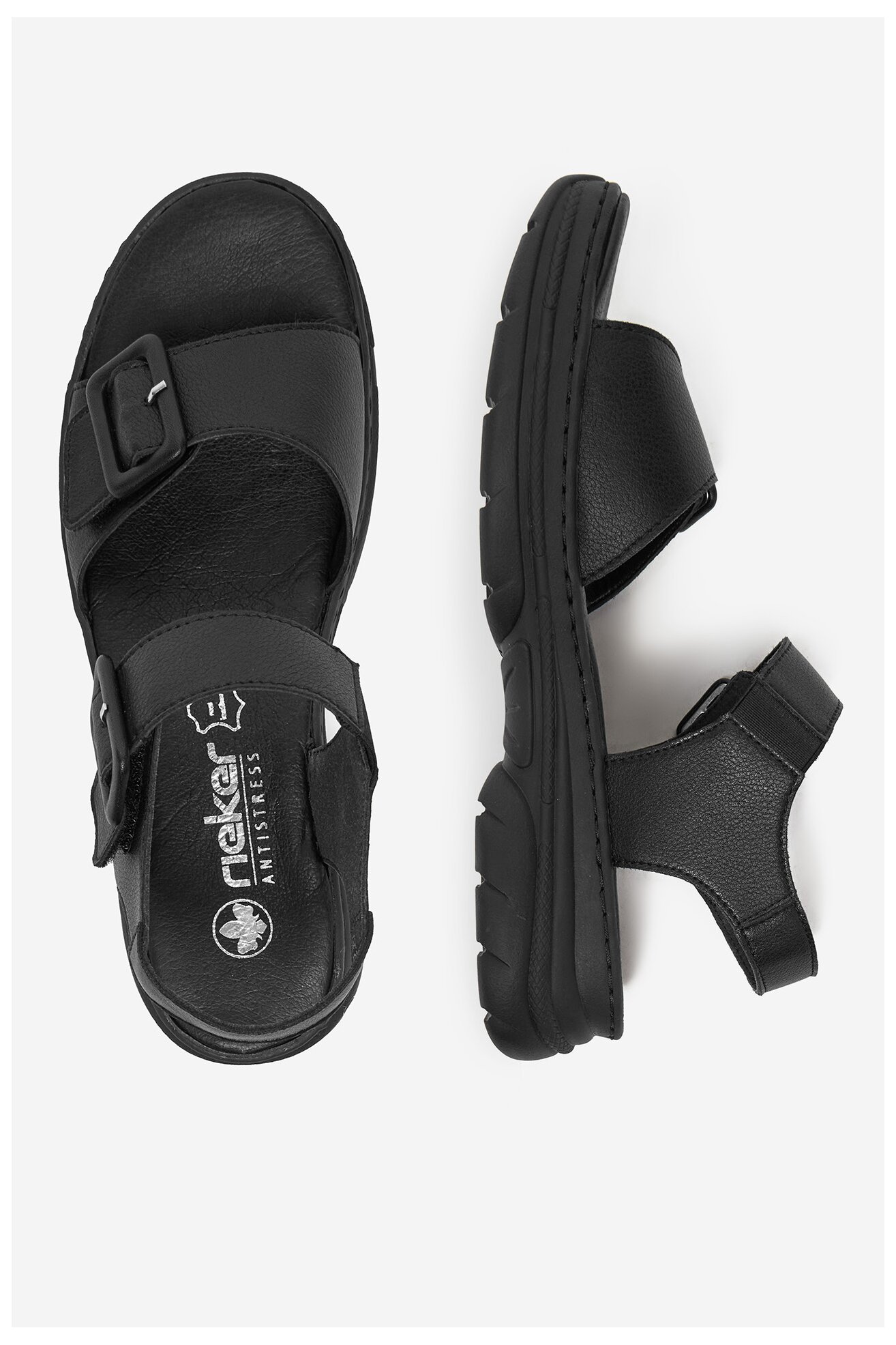 Szandál Rieker 66680-00 FEKETE