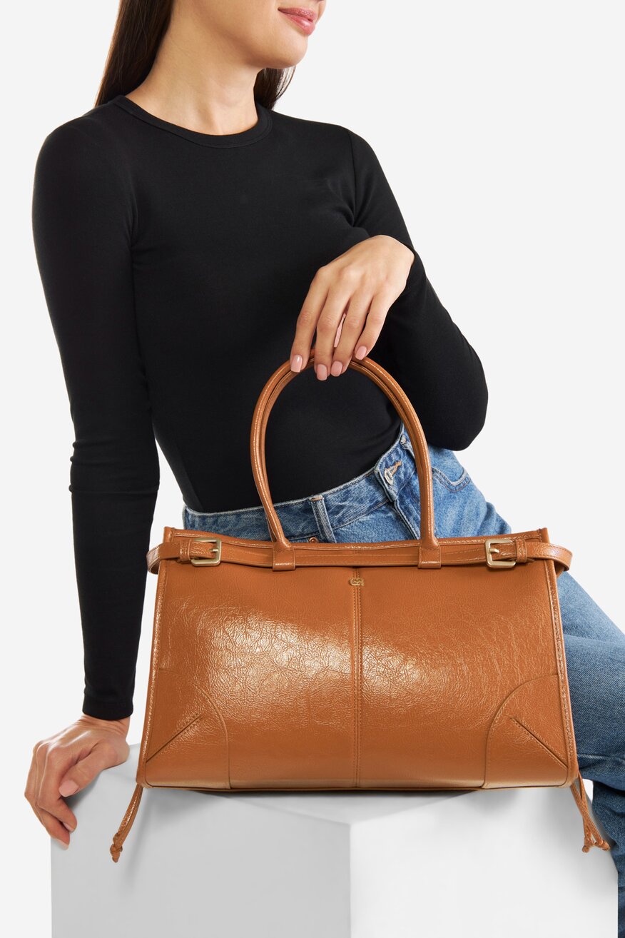 Kézitáska Gino Rossi CAMEL - 5903698764917