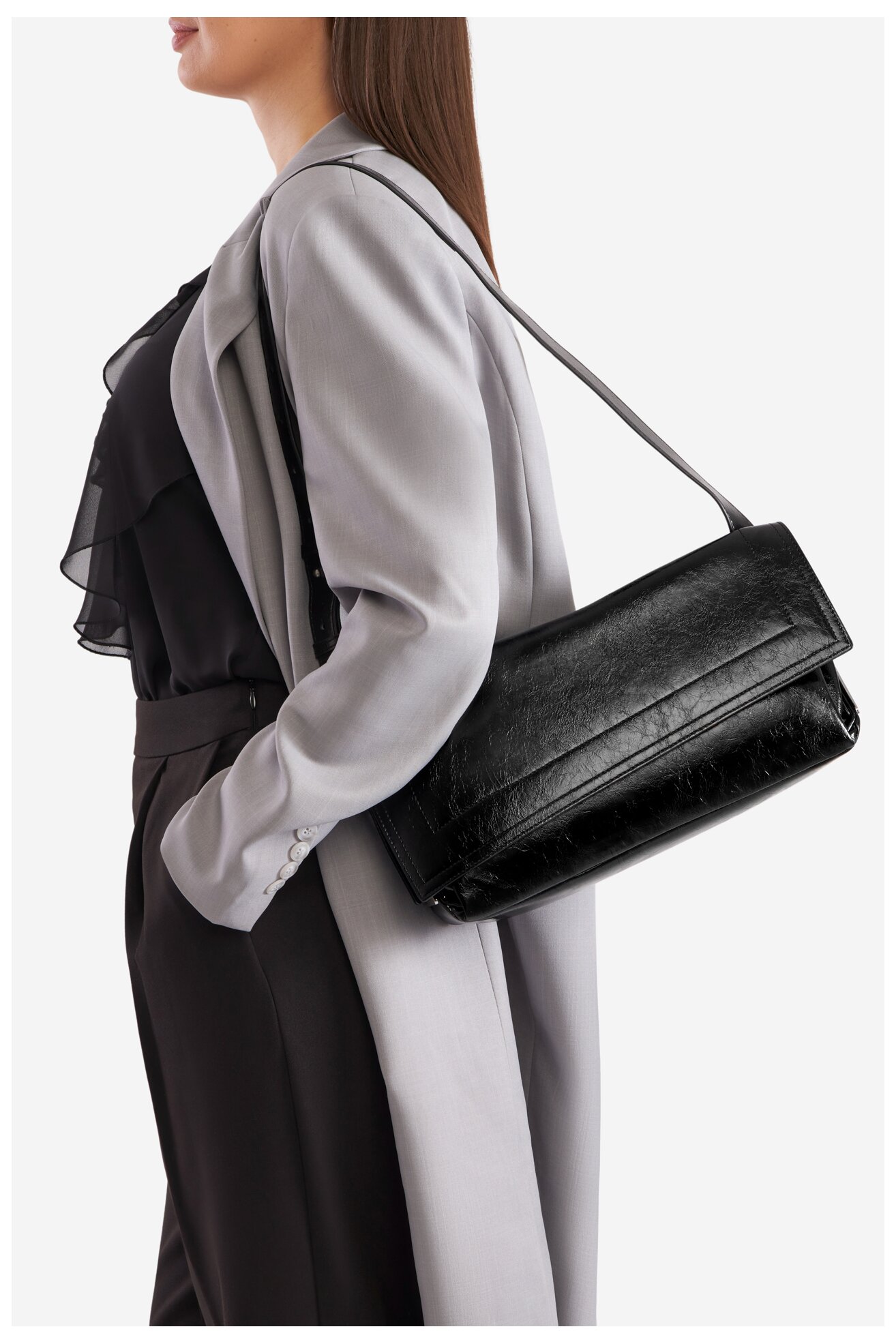 Kézitáska Gino Rossi AGA-01 FEKETE